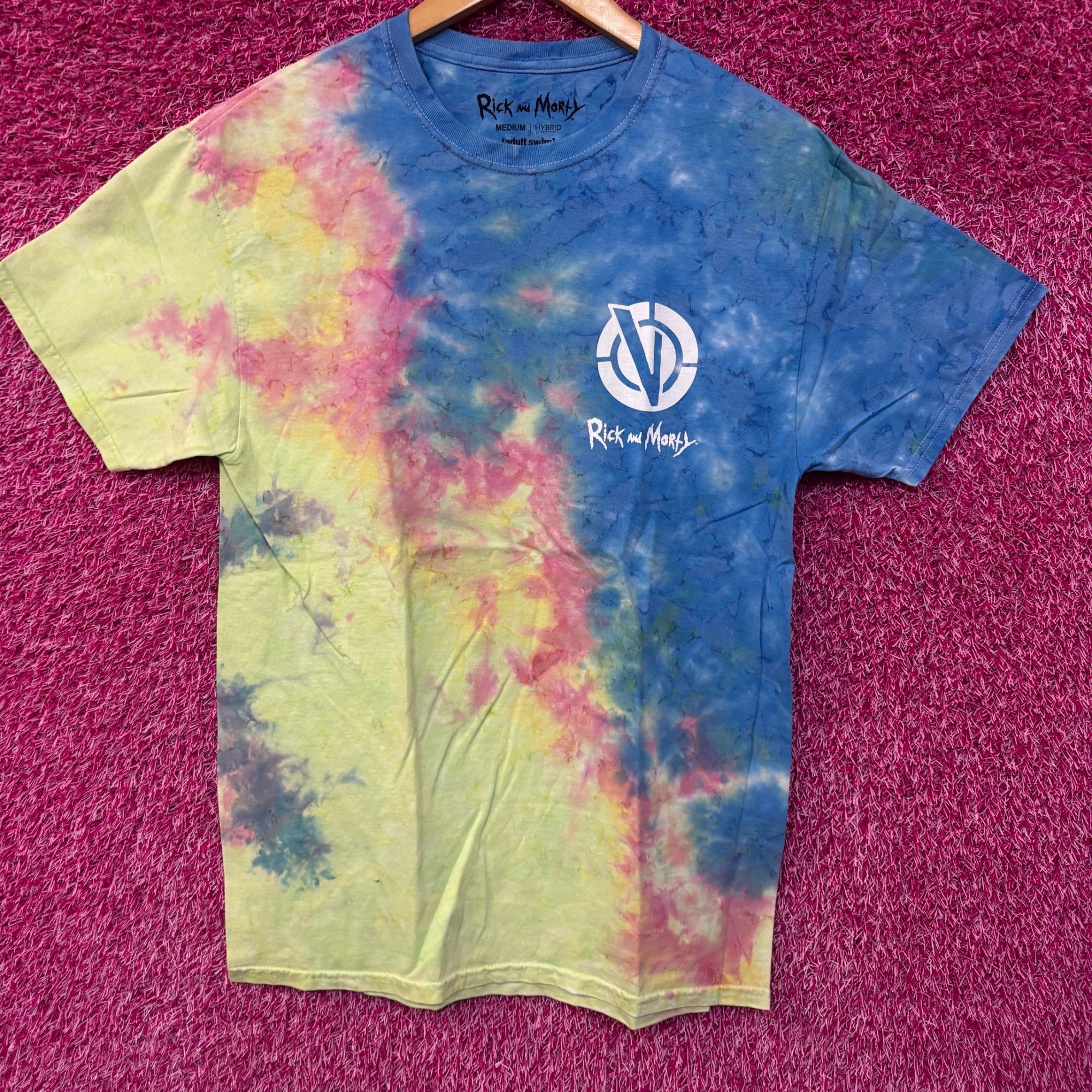 Nickelodeon Rick and Morty Vindicators Team tie dye T-shirt size medium Size US M / EU 48-50 / 2 - 4 Thumbnail