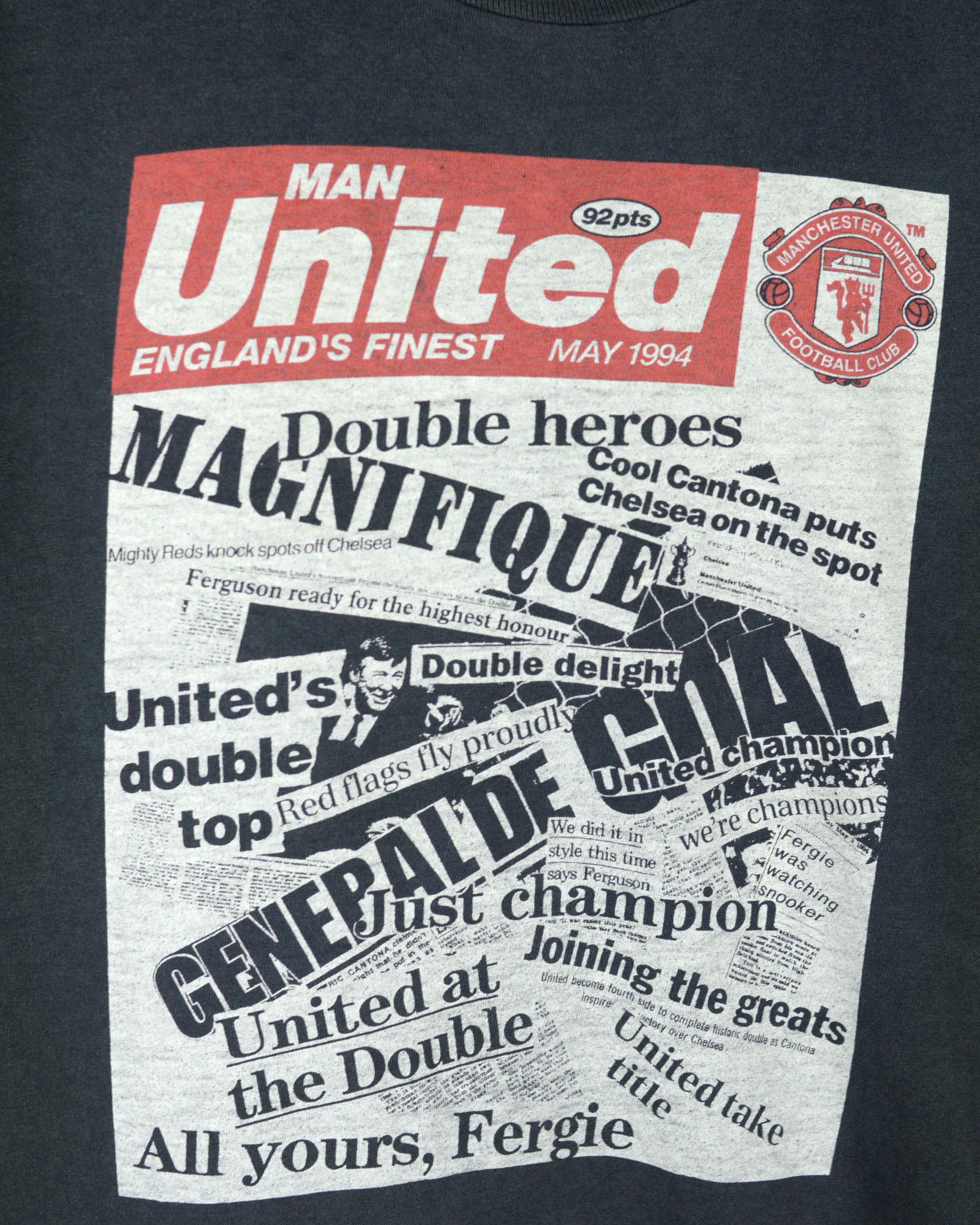 Vintage Vintage Manchester United 1994 t shirt Size US L / EU 52-54 / 3 - 3 Thumbnail