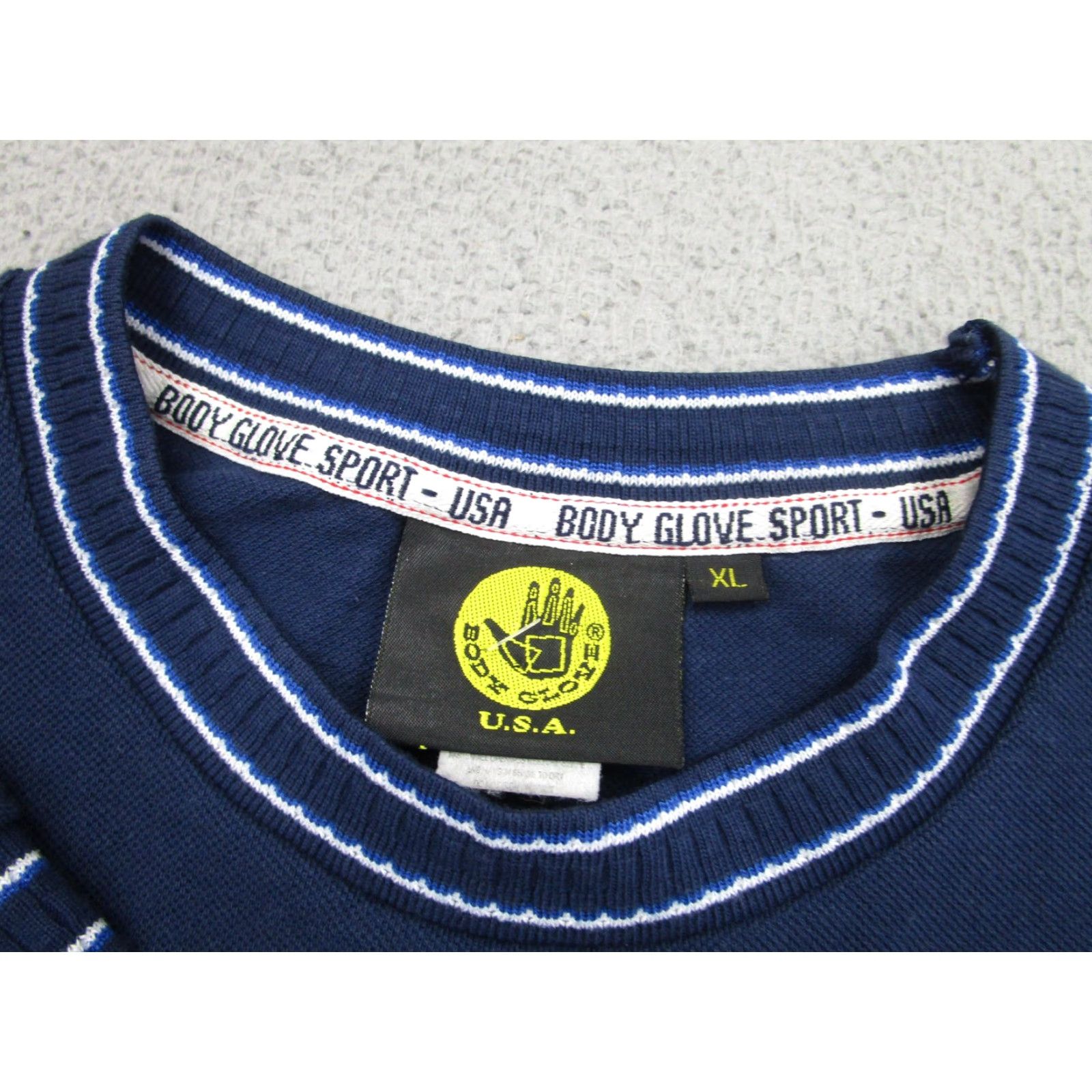 Vintage VINTAGE Body Glove Shirt Mens XL Blue Ringer Surf Logo Made USA 90s Y2K Tee Shirt Mens XL Blue Surf Logo USA 90s Vintage Size US XL / EU 56 / 4 - 6 Thumbnail
