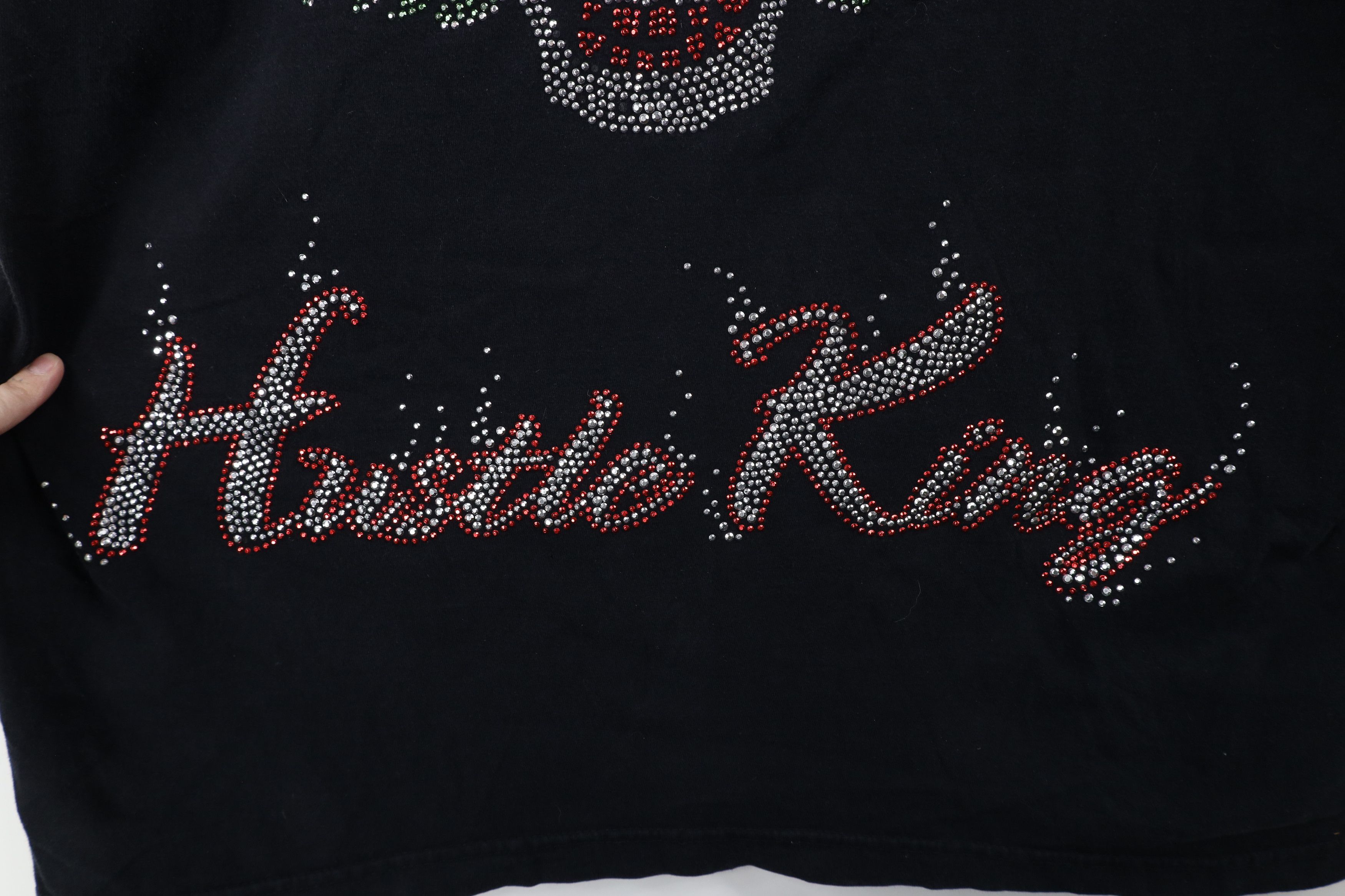 Vintage Vintage Y2K Streetwear King Sequin Skull Wings T-Shirt Size US XXL / EU 58 / 5 - 8 Thumbnail