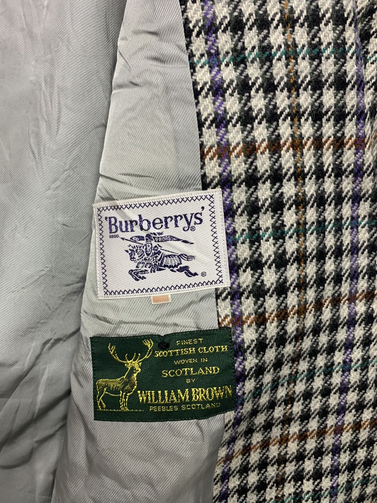 Burberry × Designer × Vintage Rare Vintage Burberry's X William Brown Wool Blazer Size US L / EU 52-54 / 3 - 5 Thumbnail