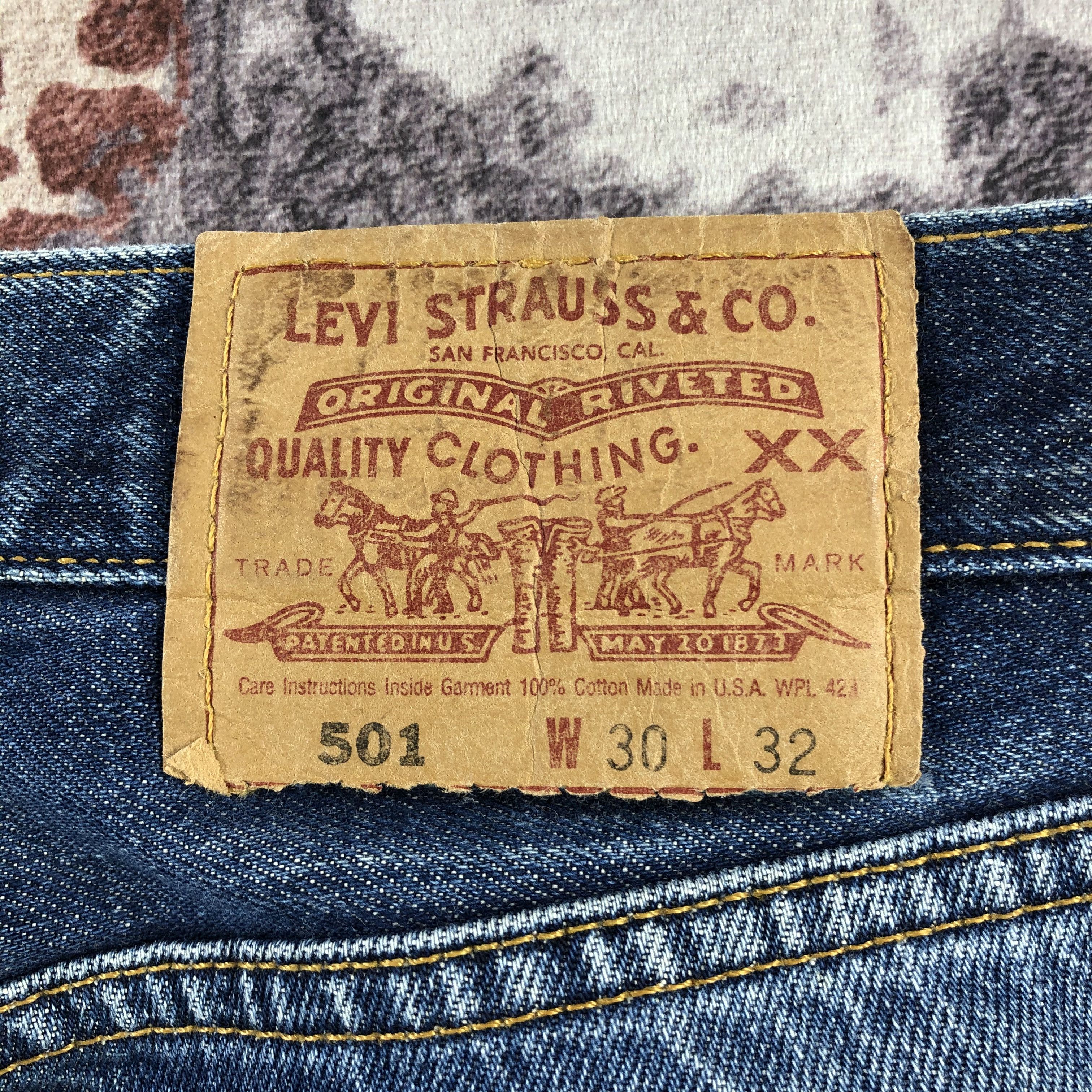 Levi's 90s Vintage Blue Wash Levis 501 Jeans-JM2804 Size US 29 - 5 Thumbnail
