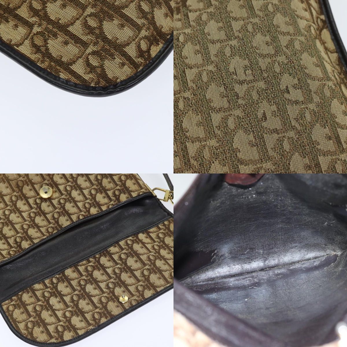 Dior DIOR Trotter Canvas Shoulder Bag Beige Size ONE SIZE - 11 Thumbnail