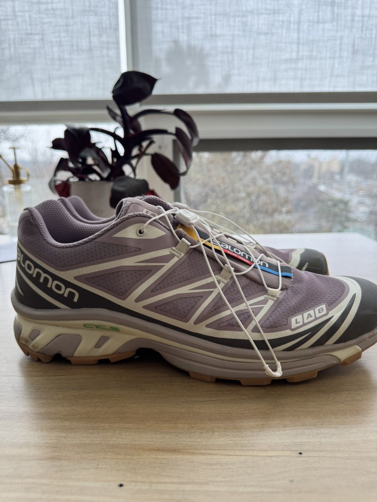 【Salomon】L47148200 XT-6 - QUAIL/PLUM KITTEN/VANILLA ICE Salomon XT 6 Men's Size 12 Quail Plum Kitten Vanilla Ice