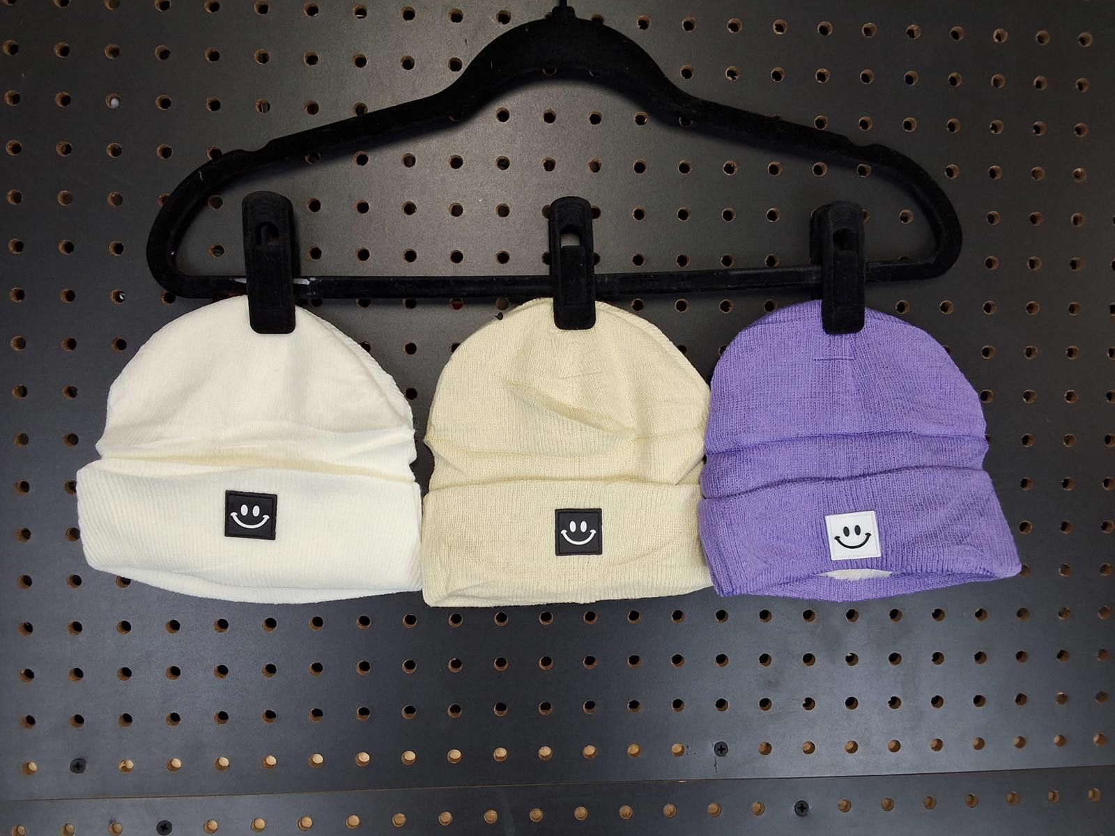 Other Cozy Smiley Beanie Trio - Warm, Cute & Ready to Party! Size ONE SIZE - 1 Thumbnail