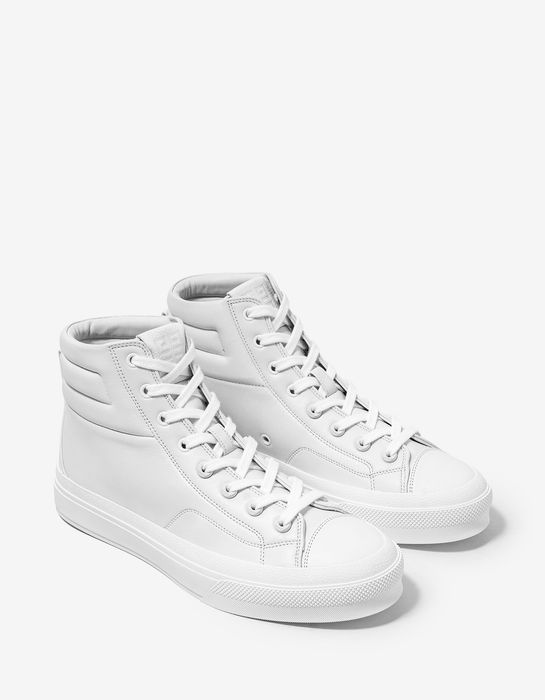 Givenchy White Leather City High Top Trainers | Grailed