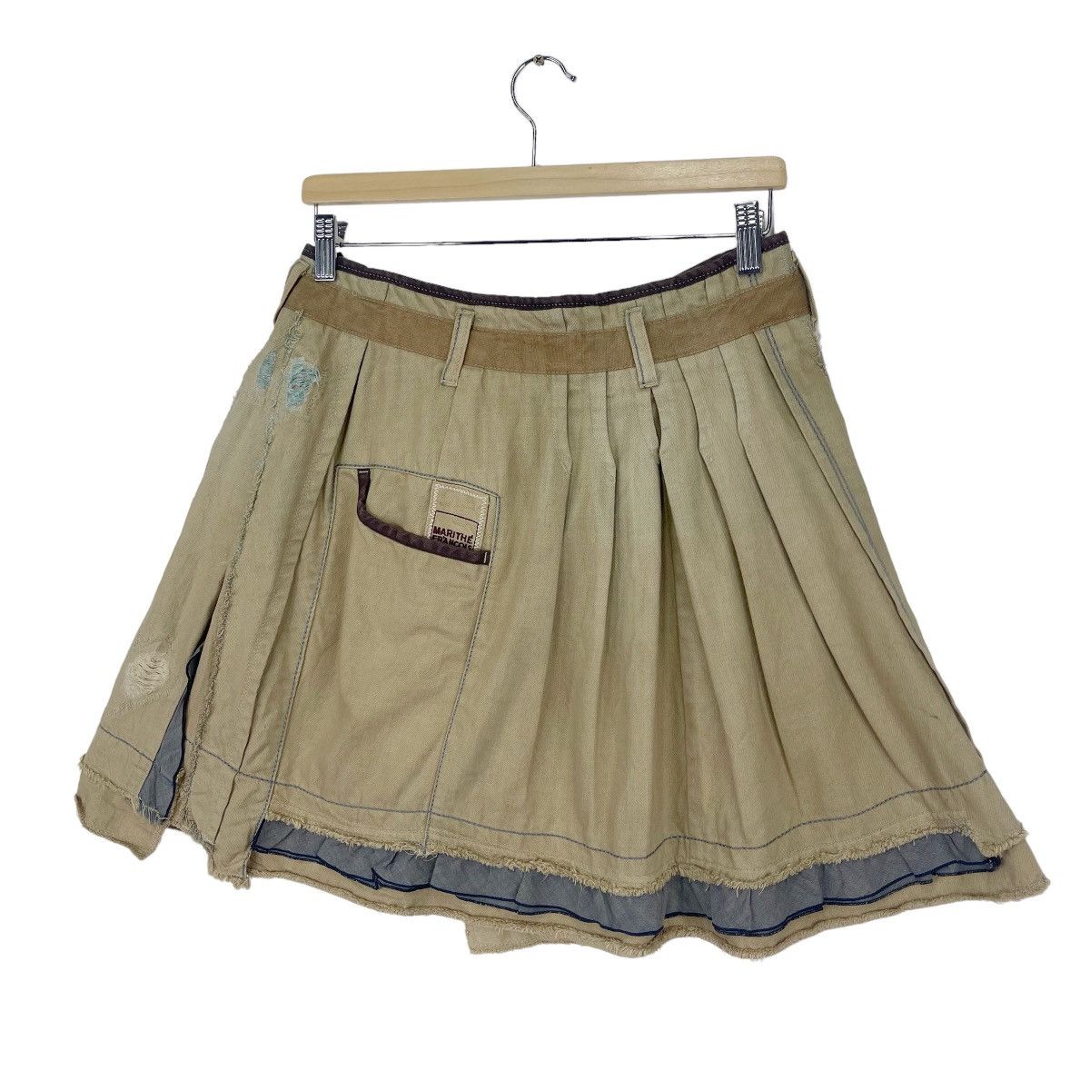 Designer × Marithe + Francois Girbaud Marithe Francois Girbaud Layered Mini Skirt Size 30" / US 8 / IT 44 - 6 Thumbnail