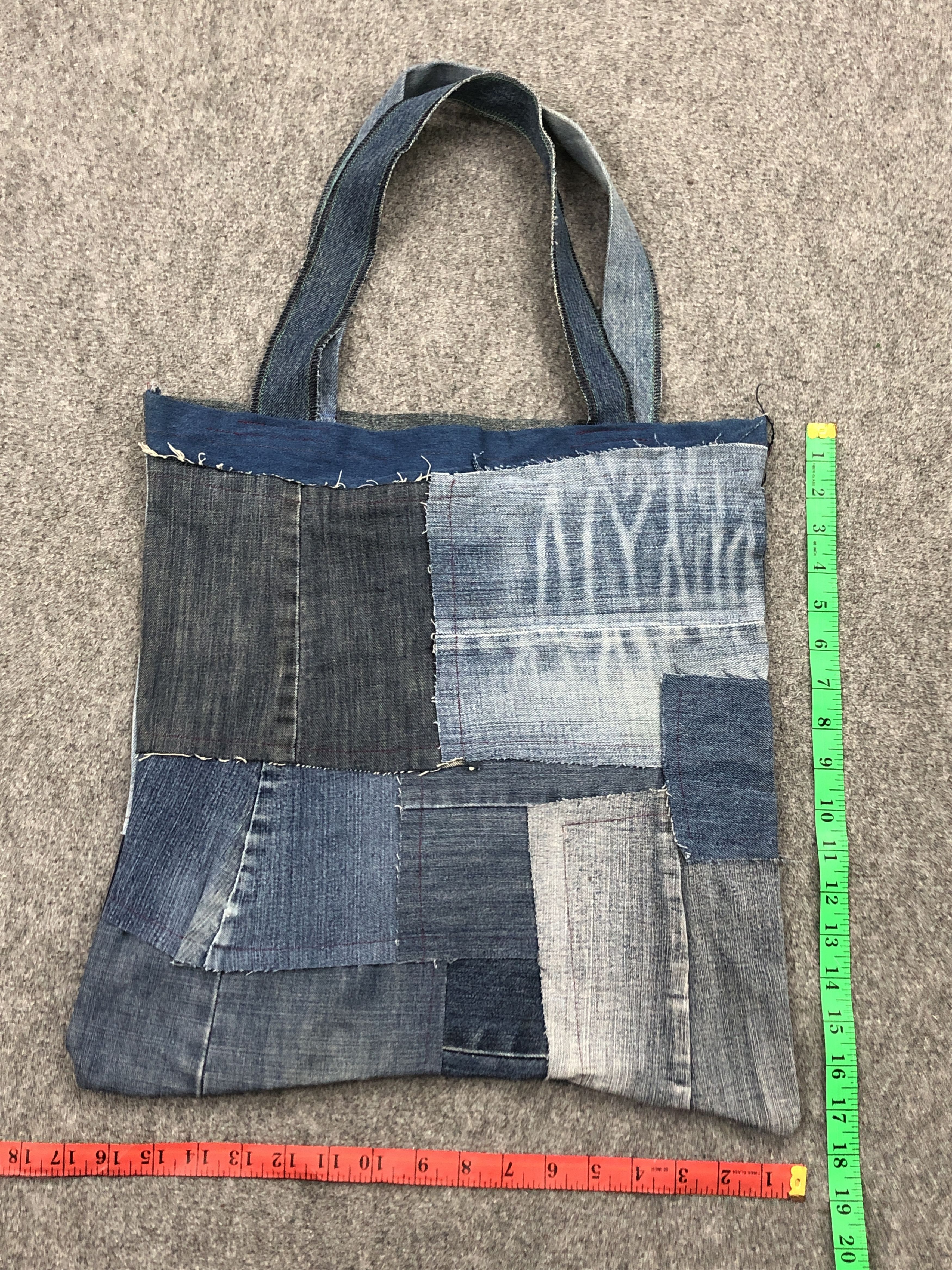 Japanese Brand Vintage Custom Made Jeans Totebag BG0156 Size ONE SIZE - 6 Thumbnail