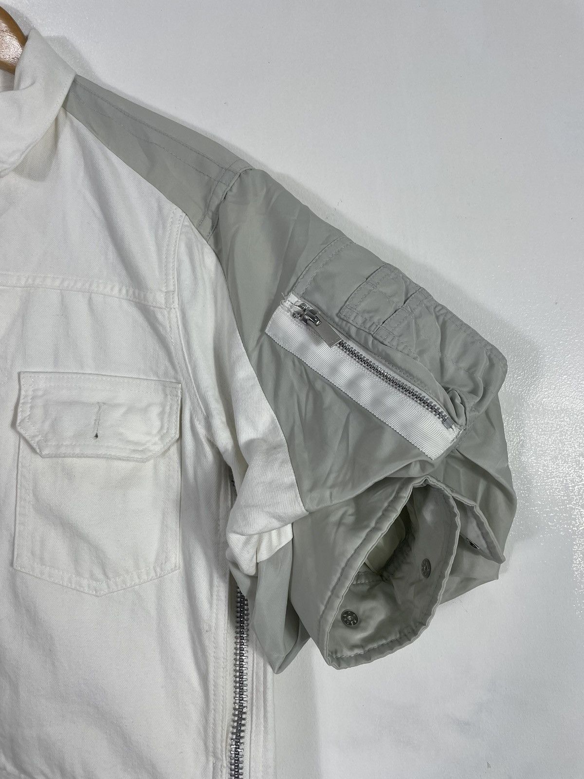 Sacai Sacai Denim Jacket MA-1 Blouson Swtiching Size Zip Size M / US 6-8 / IT 42-44 - 2 Thumbnail