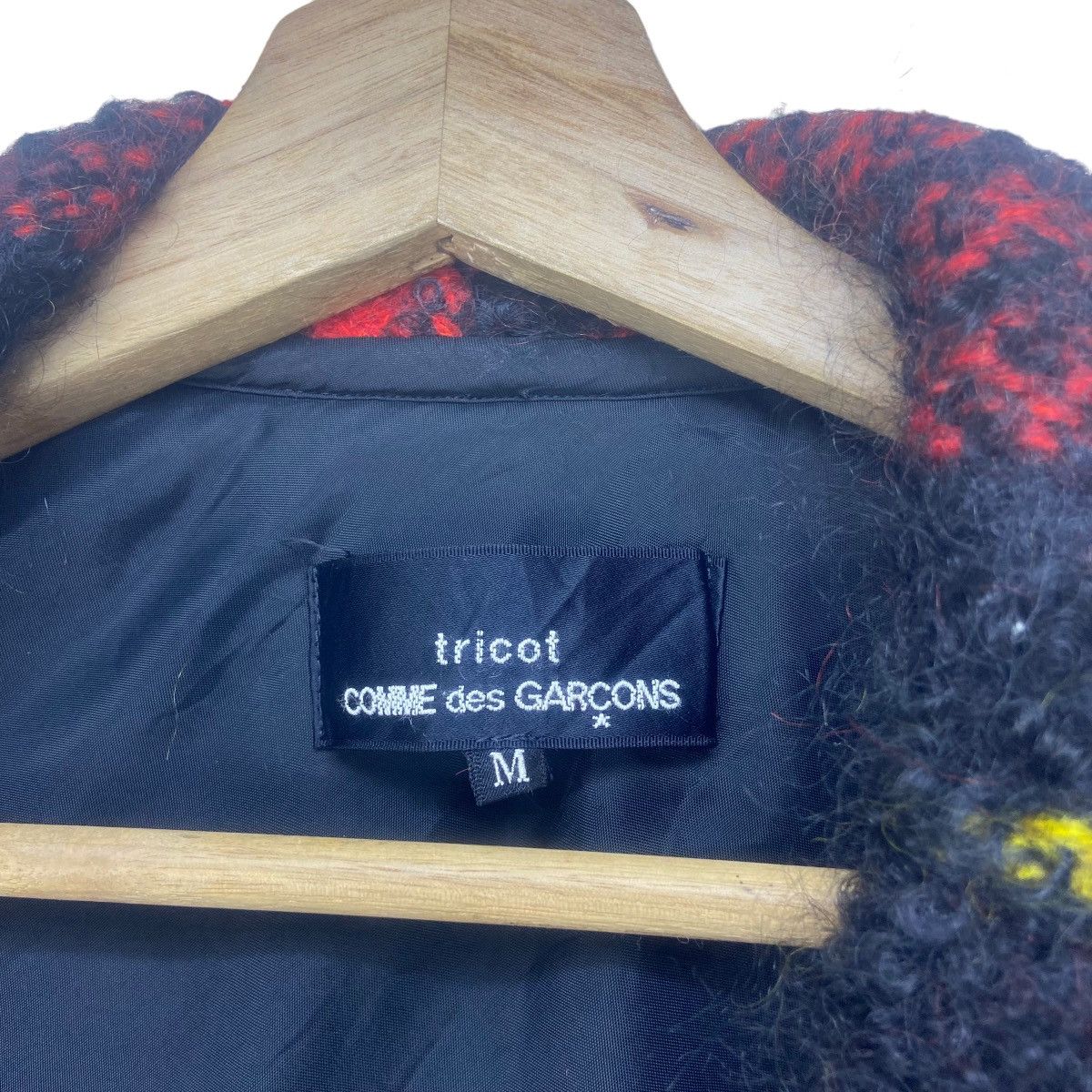 Comme des Garcons Tricot Comme des Garçons Red Check Mohair Jacket Size S / US 4 / IT 40 - 17 Thumbnail