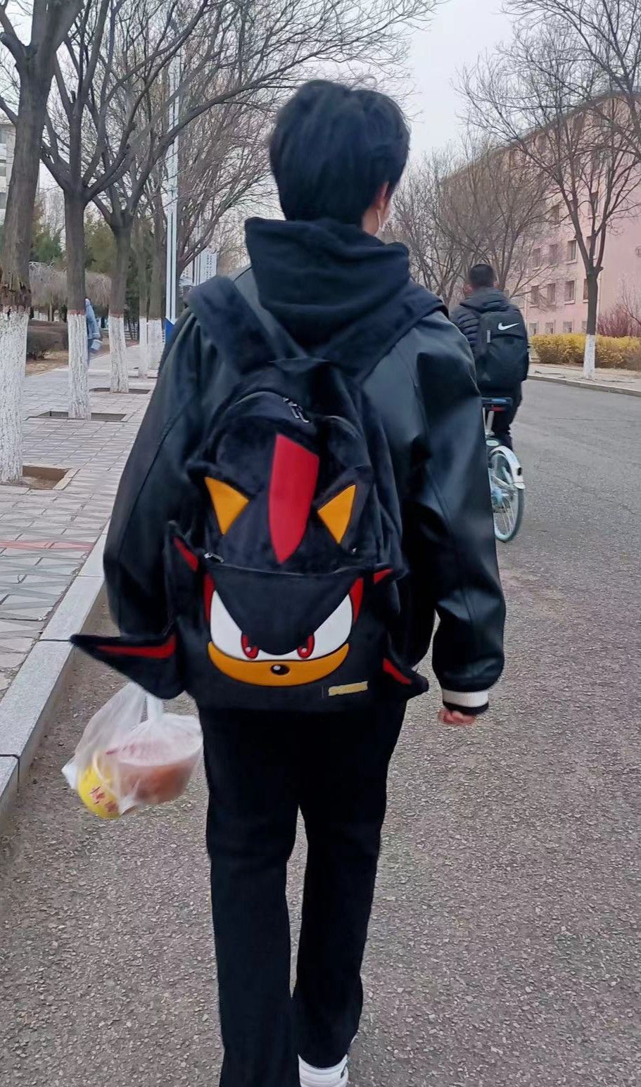The Unbranded Brand Sonic The Hedgehog Cartoon Pattern Backpack Size ONE SIZE - 3 Thumbnail