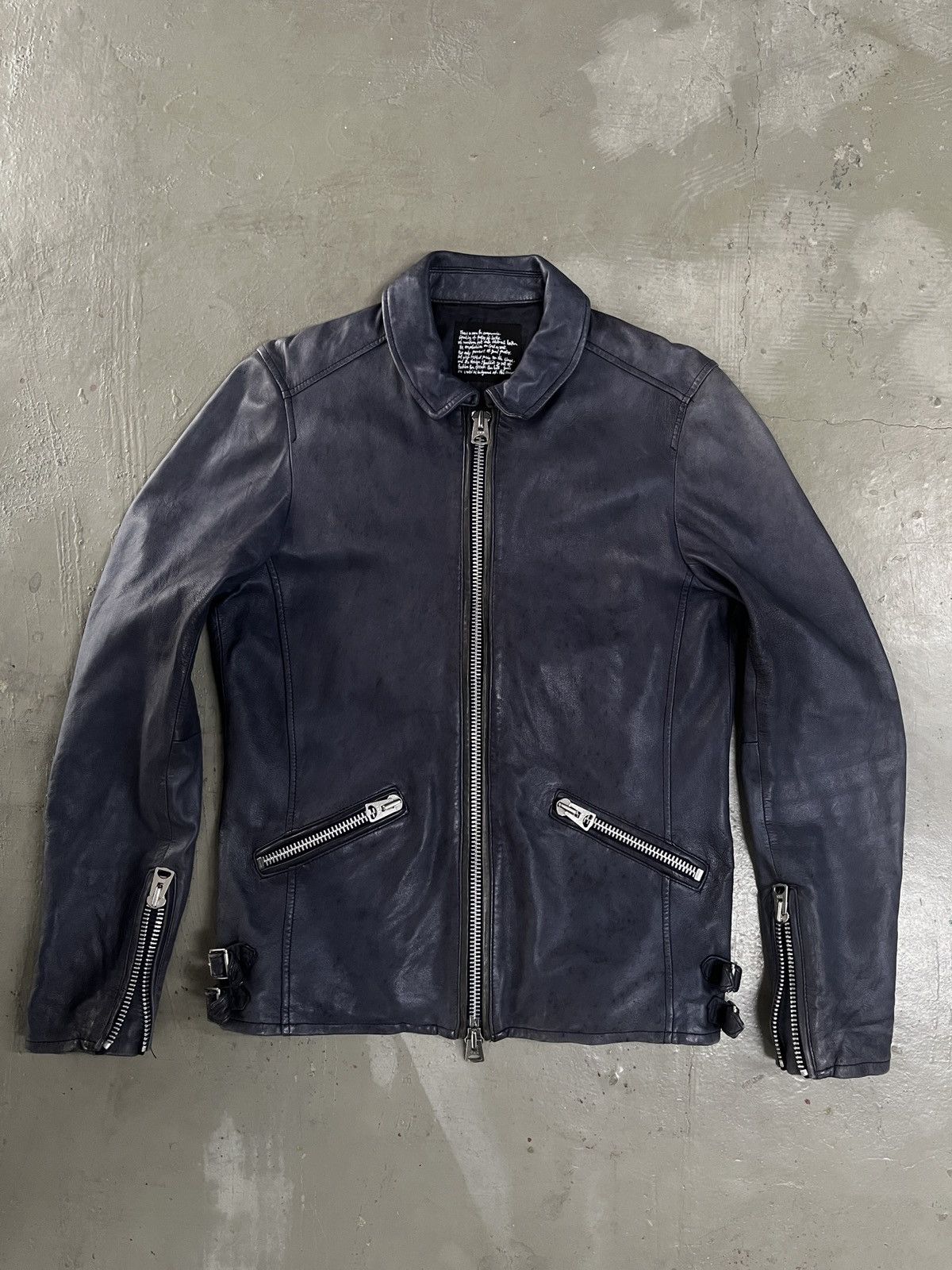 KMRii Nano Universe Archive Goat Leather Biker Jacket Punk Size US M / EU 48-50 / 2 - 12 Thumbnail