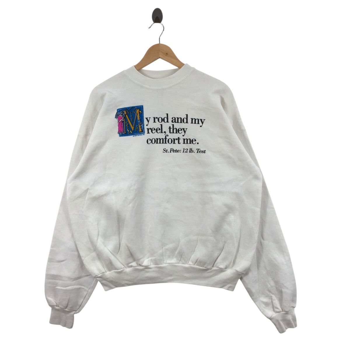 Vintage Vintage ROD AND REEL Fishing St Pete Crewneck Sweatshirt Size US XXL / EU 58 / 5 - 1 Thumbnail