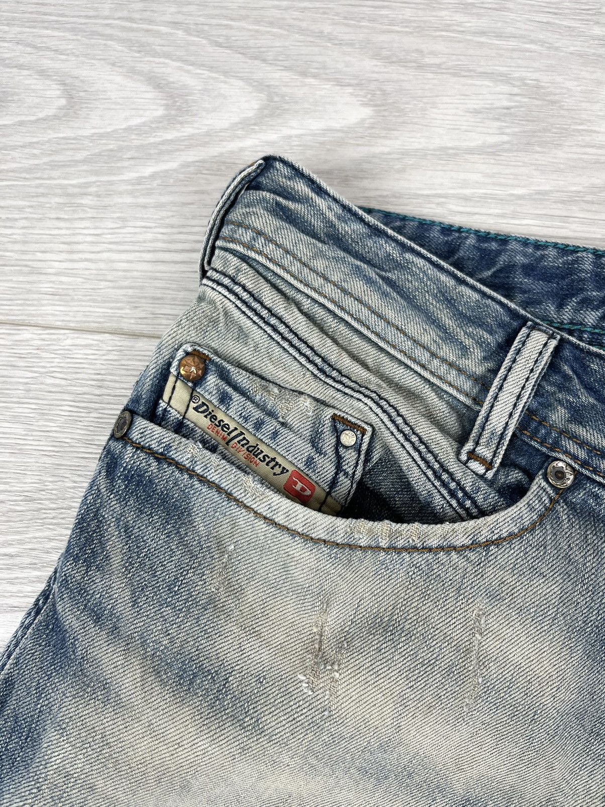 Diesel Diesel Italy Iakob Distressed Washed Denim Pants Jeans Size US 31 - 10 Thumbnail