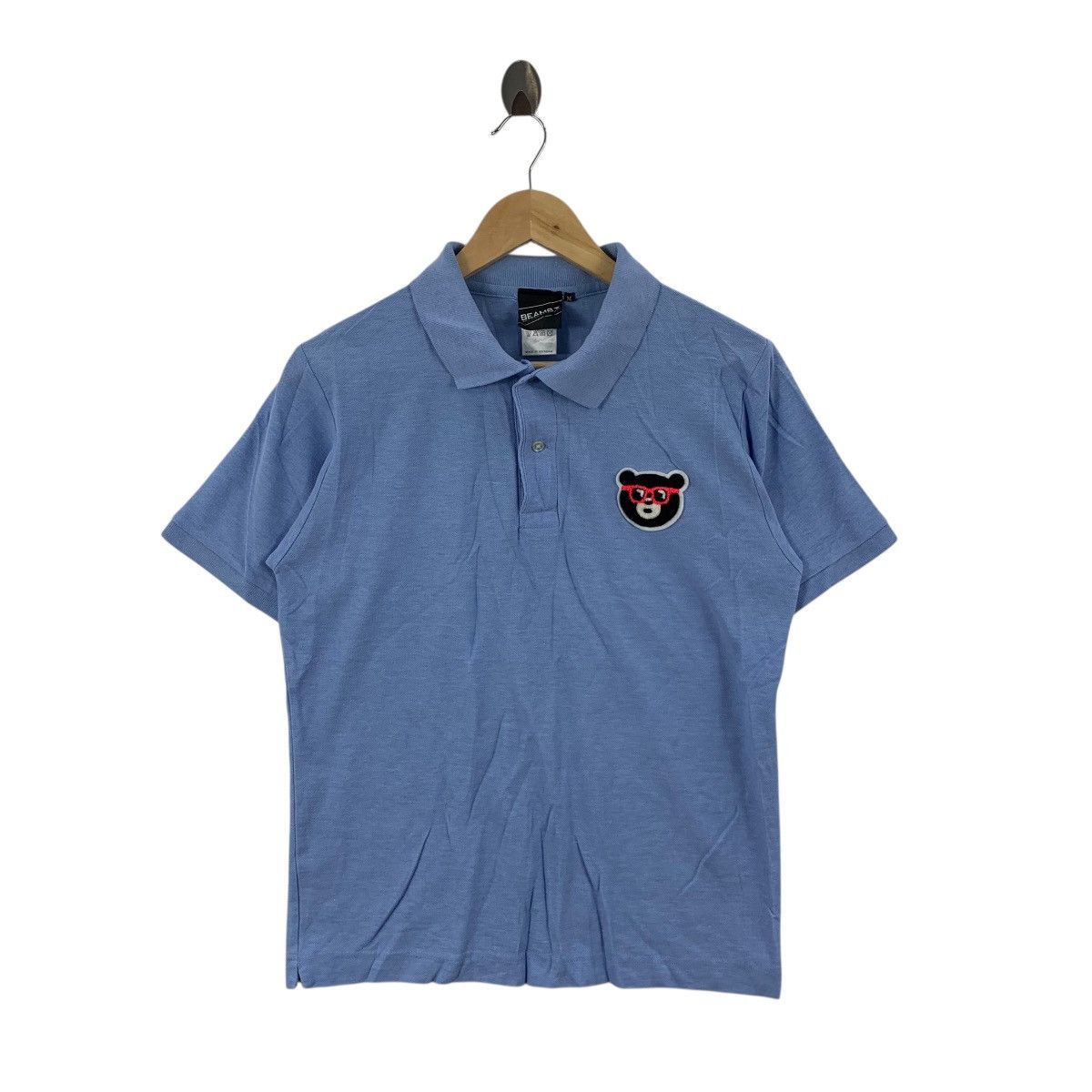 Beams Plus Vintage BEAMS PLUS JAPAN For Art Bear Polo Tee Shirt Top Size US M / EU 48-50 / 2 - 3 Thumbnail