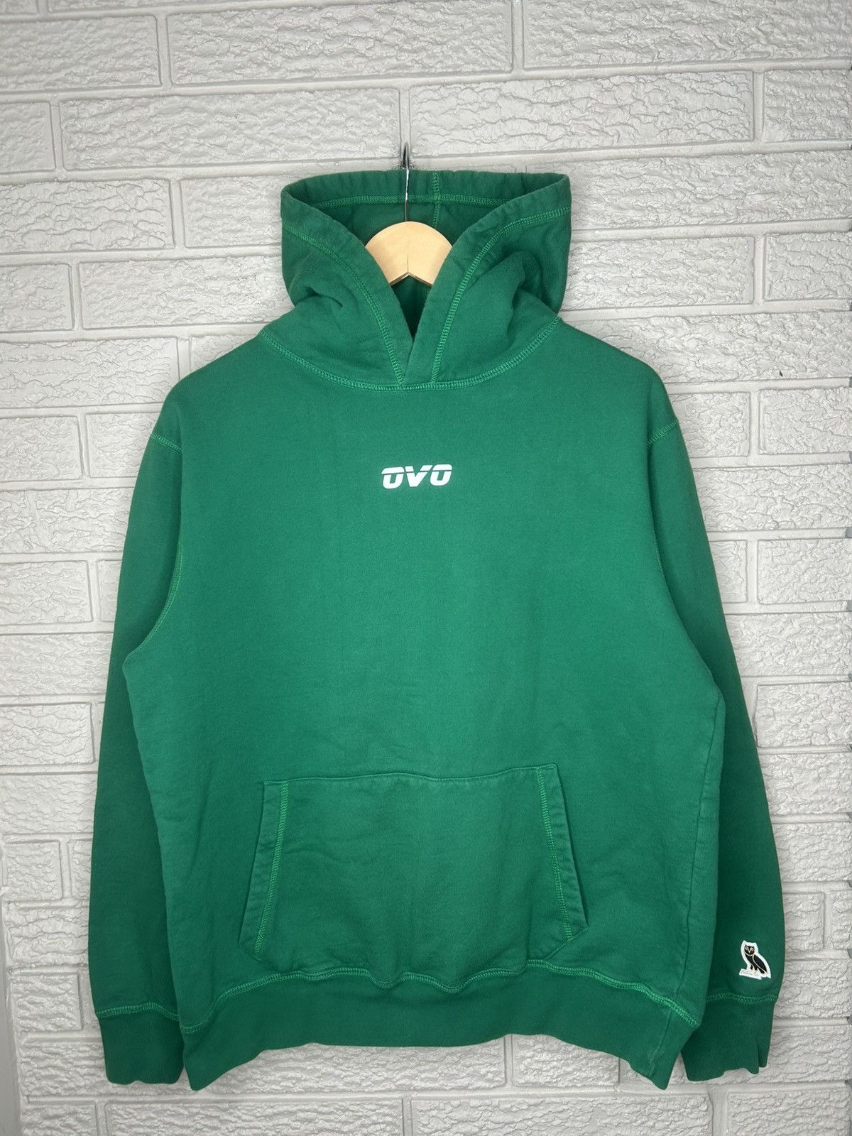 OVO Spell Out Reflective Logo Owl Hoodie