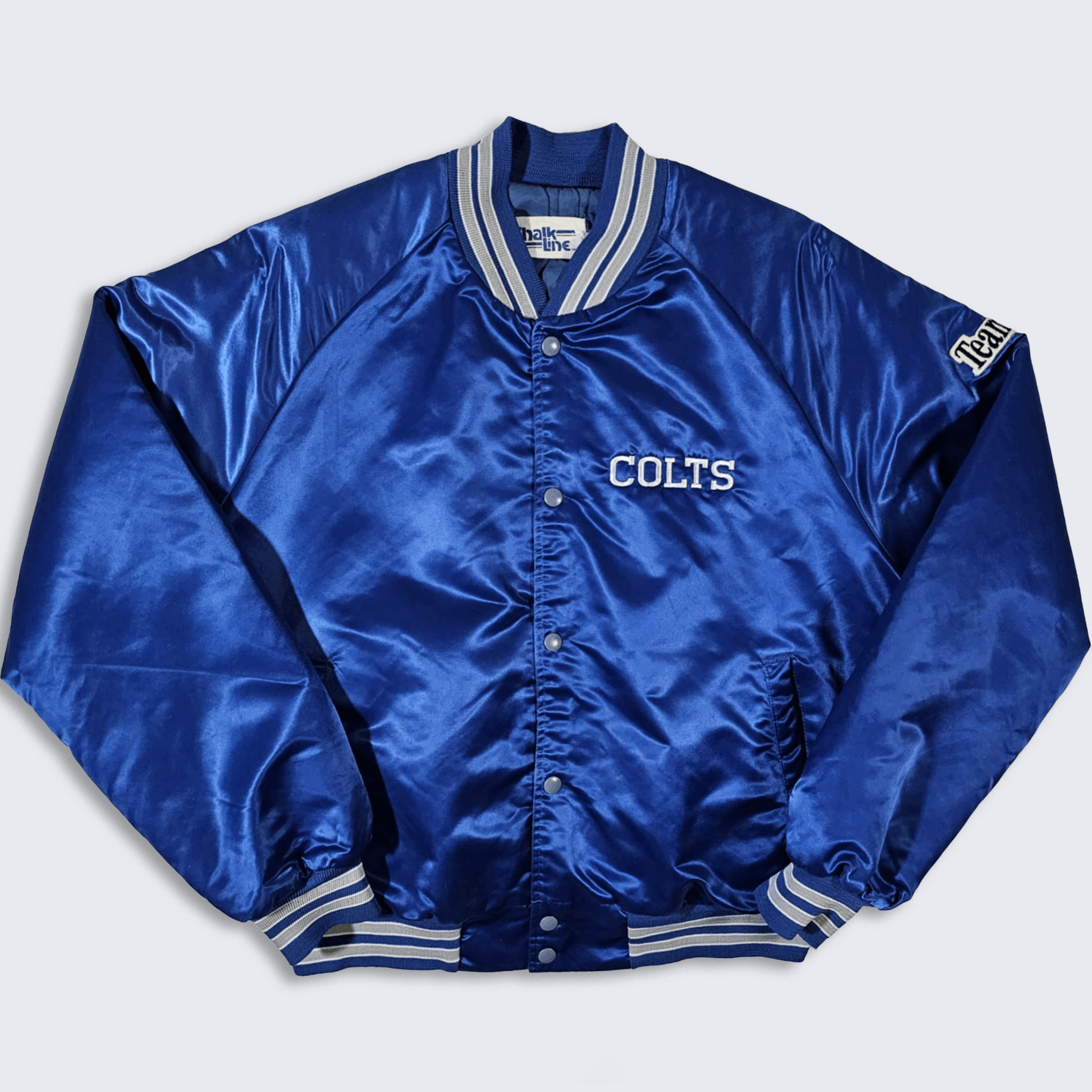 Chalk Line × NFL × Vintage Indianapolis Colts Vintage 80s Chalk Line Bomber Jacket Size US L / EU 52-54 / 3 - 2 Thumbnail