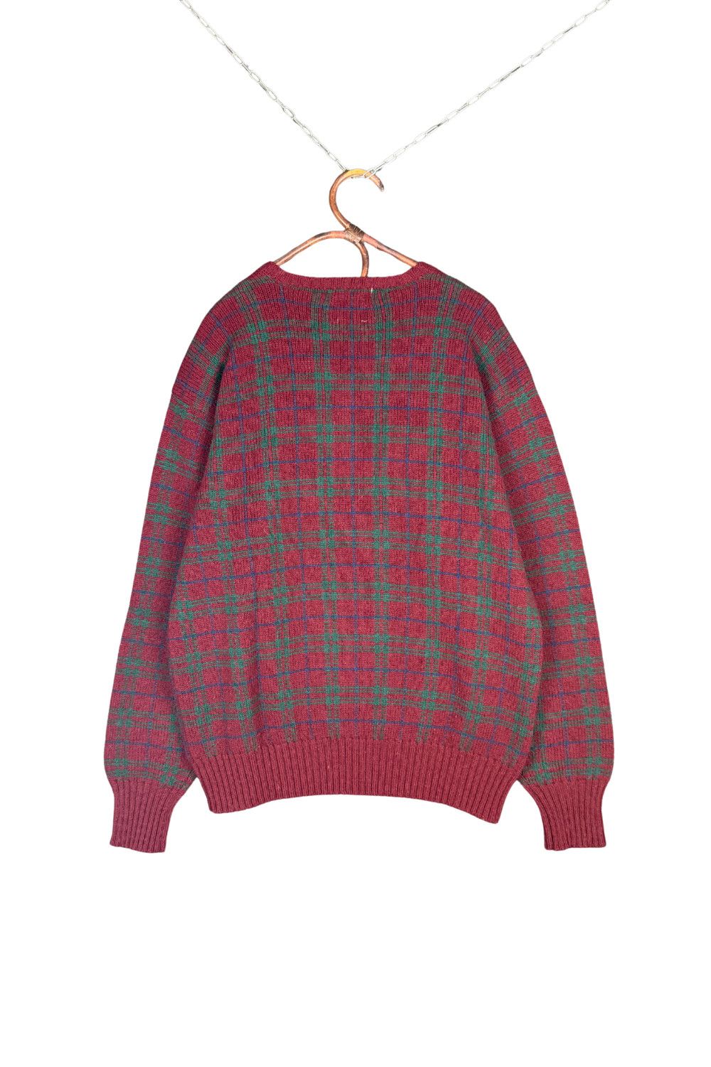 Polo Ralph Lauren fw93 Polo Ralph Lauren Double Duck Intarsia Plaid Sweater XL Size US XL / EU 56 / 4 - 2 Thumbnail