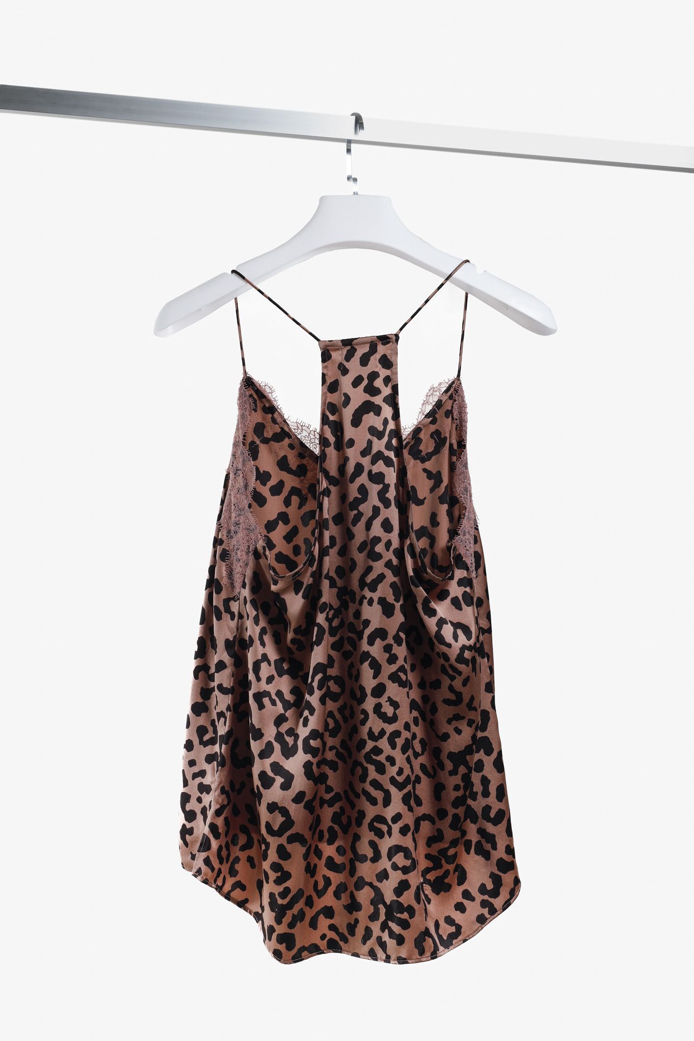 CAMI NYC Cami NYC Blush Black Leopard Print Racer Lace Cami Size L / US 10 / IT 46 - 2 Thumbnail