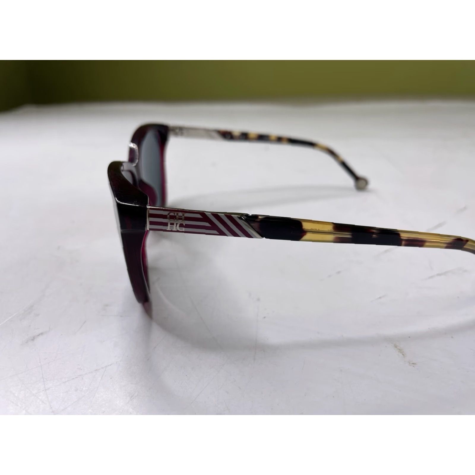 Carolina Herrera Carolina Herrera Sunglasses Cat Eye Unisex Adults Frames Only Brown Tinted Polycarbonate Acetate Tortoise Multicolor Size ONE SIZE - 3 Thumbnail