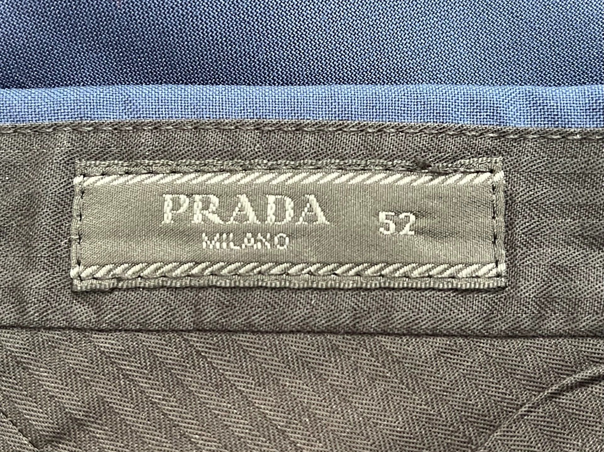 Prada Prada Basic 100% Wool Blue Trousers 52 Mens Size US 36 / EU 52 - 4 Thumbnail