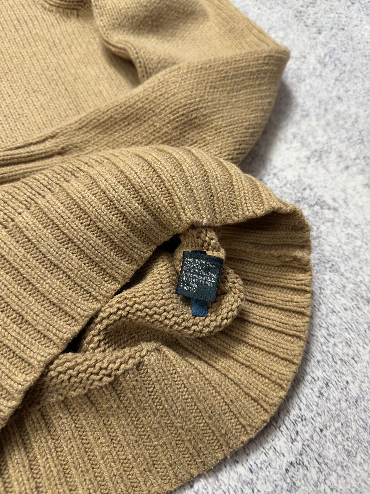 Polo Ralph Lauren Vintage Polo Ralph Lauren 1/4 Zip Cotton Knit Sweater Beige Size US M / EU 48-50 / 2 - 9 Thumbnail