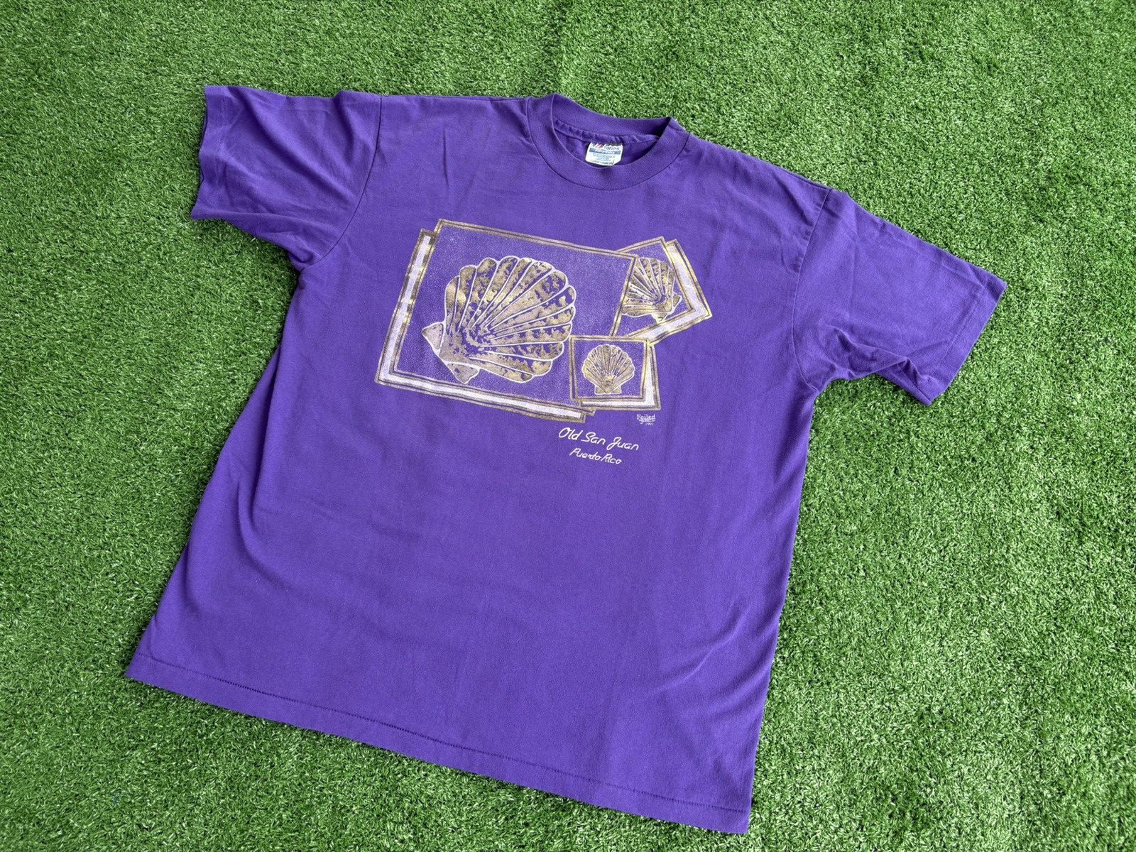 Hanes × Vintage Vintage Puerto Rico 1990 T-shirt Size US XL / EU 56 / 4 - 2 Thumbnail