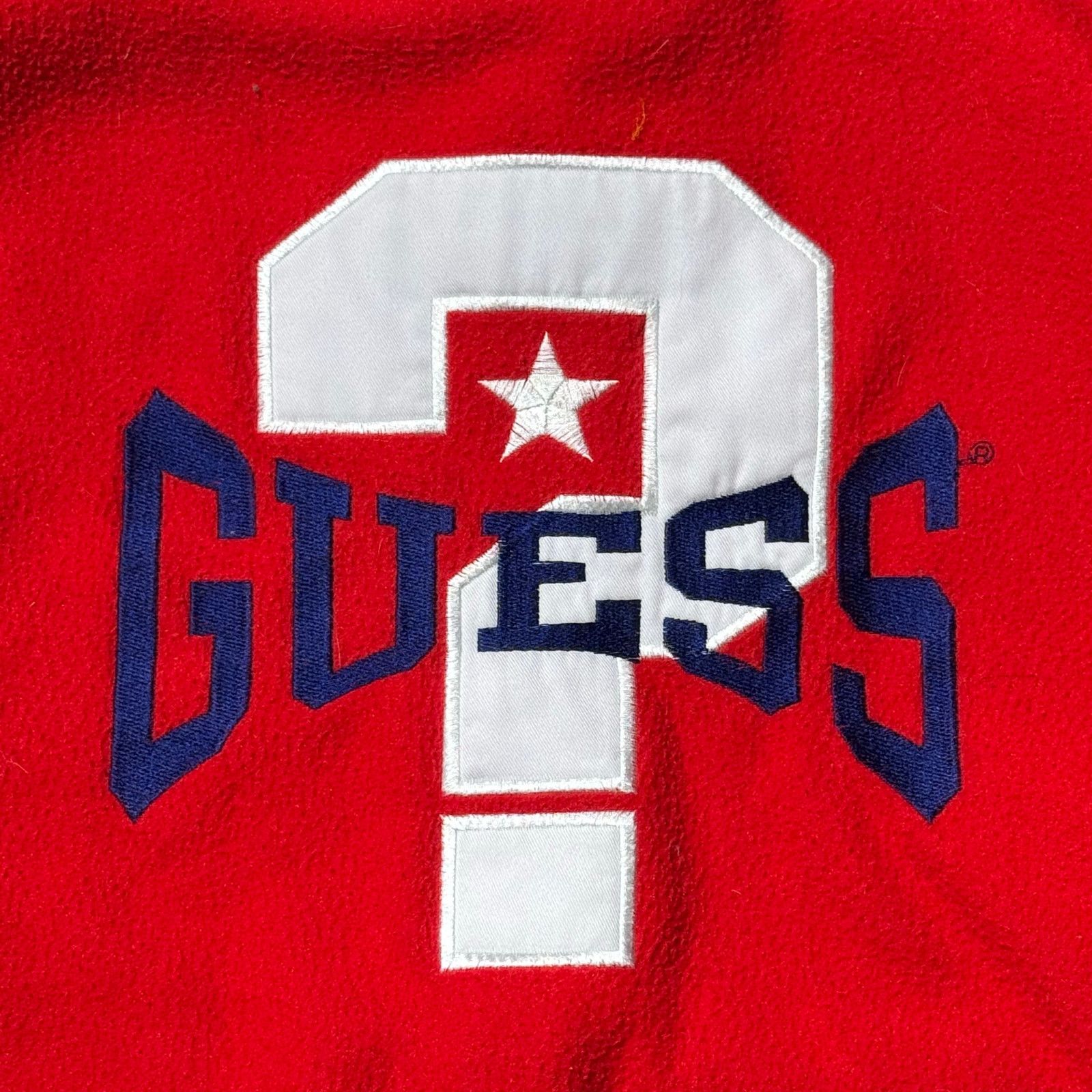 Guess Late 80s Guess Question Mark Fleece Size US L / EU 52-54 / 3 - 5 Thumbnail