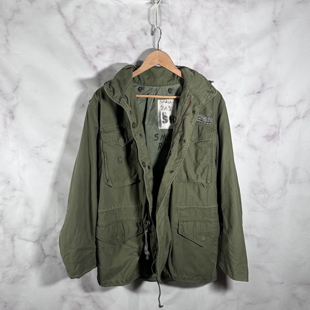 Vintage Reworked U.S. Military M65 Green Field Coat Size US S / EU 44-46 / 1 - 2 Thumbnail