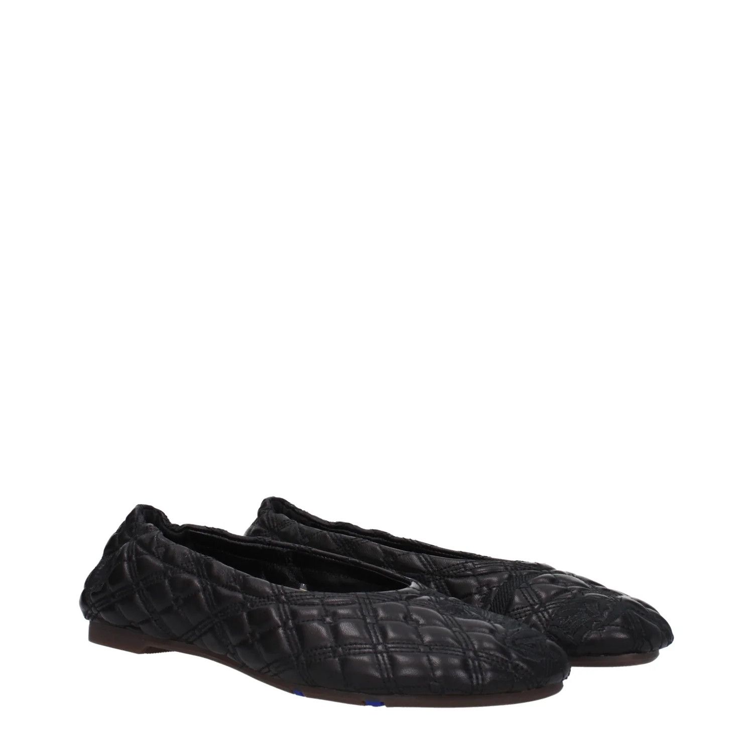 Burberry ob1o1e1024 Leather Ballet Flats in Black Size US 7 / IT 37 - 2 Thumbnail