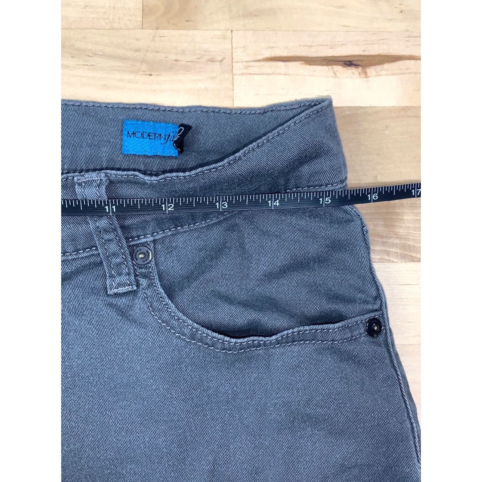 O'Neill O'Neill Jeans Modern Fit Straight Leg Gray Mens Size 30 Regular Inseam 30 in Cotton Denim Blended Distress #2398 Size US 30 / EU 46 - 7 Thumbnail