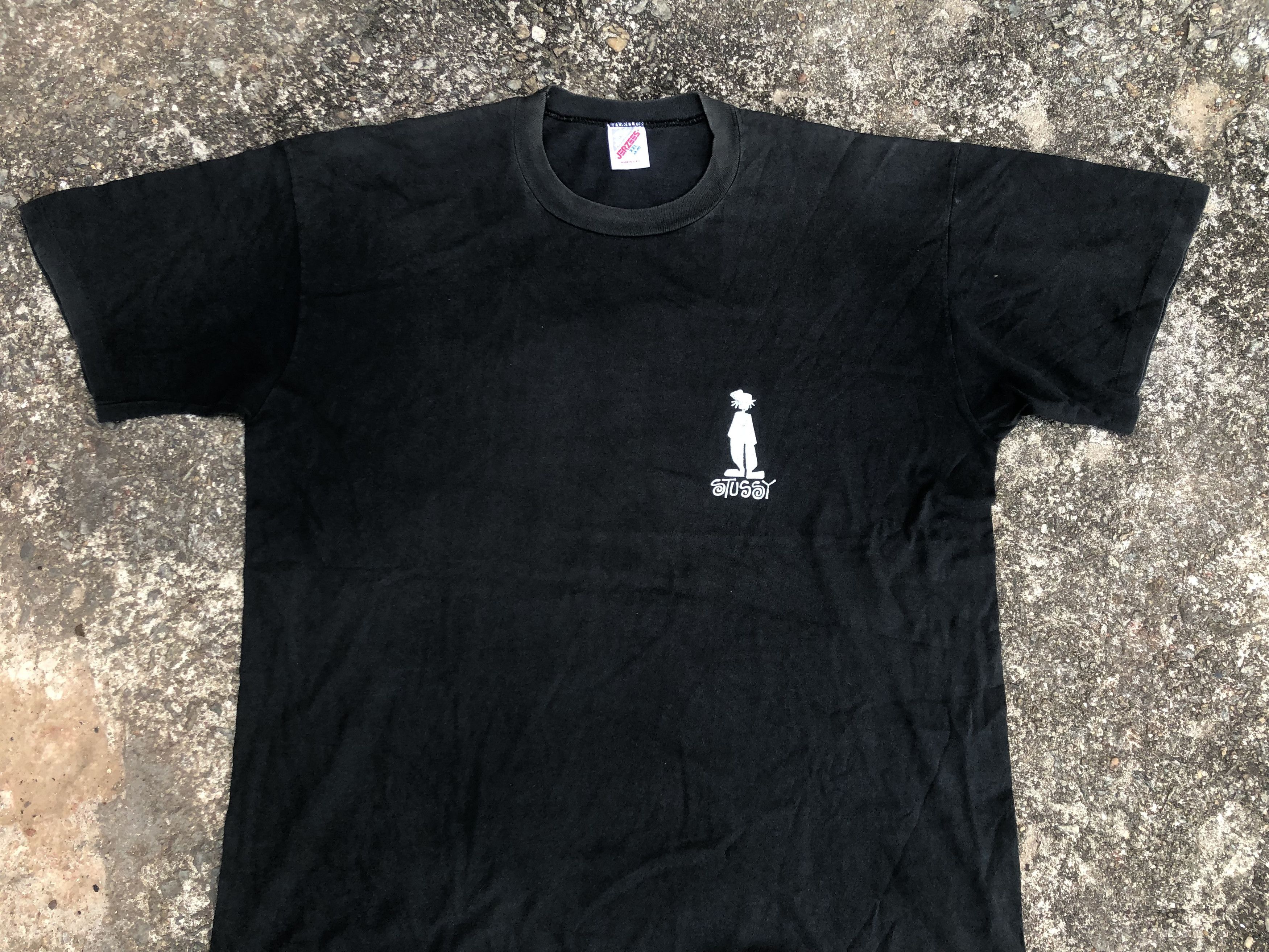 Vintage 🔥Vintage OG 90s STUSSY 'Stickman' Streetwear Skate T-Shirt Size US XXL / EU 58 / 5 - 3 Thumbnail