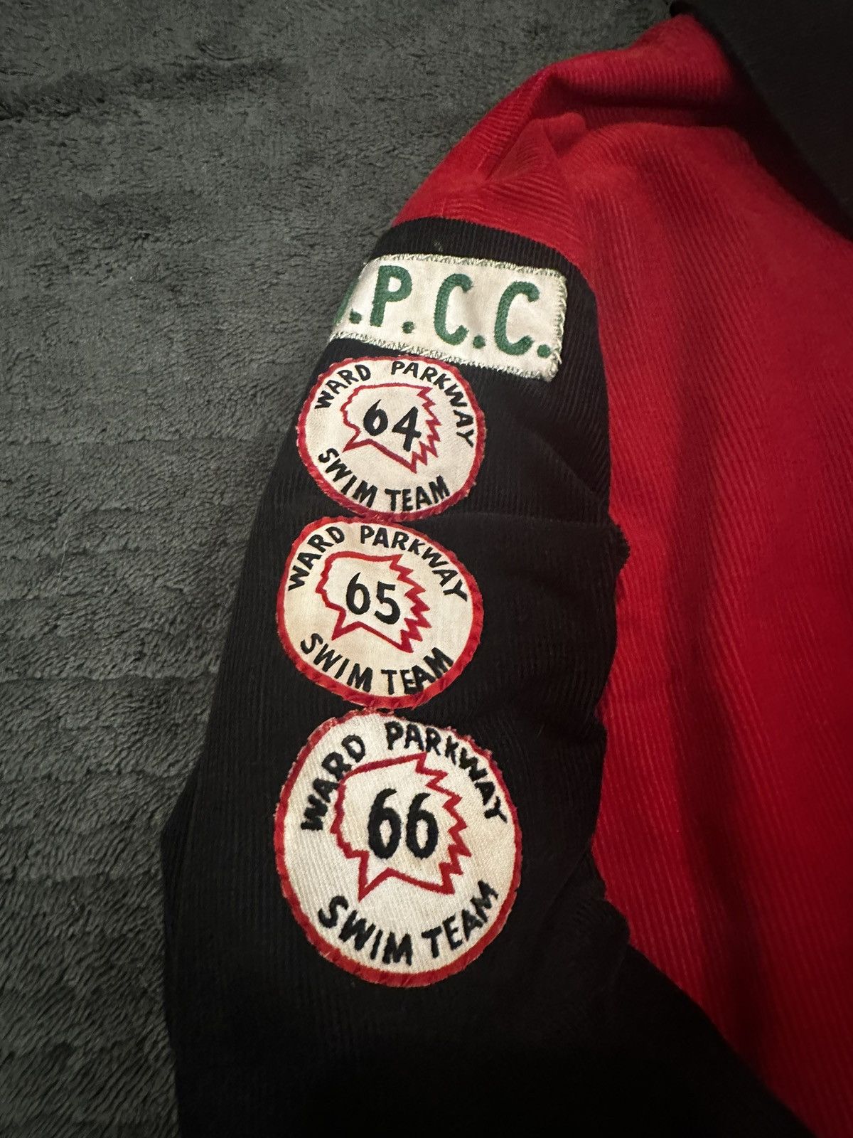 Vintage Crazy Vintage 1960’s Patched Swim Team Varsity Jacket Size US L / EU 52-54 / 3 - 3 Thumbnail
