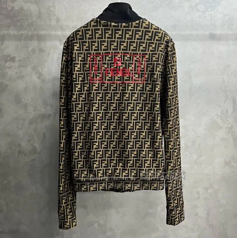 Fendi Fendi Brown Cotton Men's Jacket XL . Size US XL / EU 56 / 4 - 2 Thumbnail