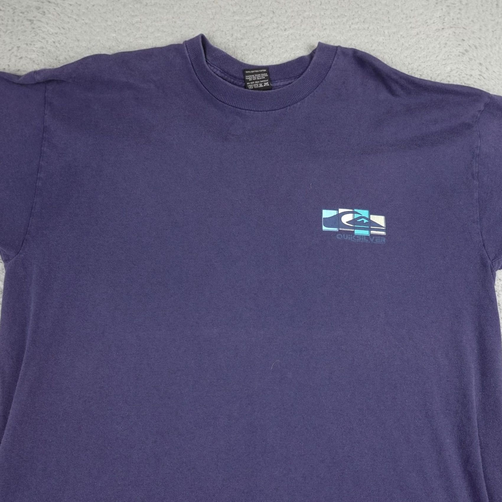 Quiksilver VINTAGE Quiksilver Shirt Mens XL Blue Surf Logo Graphic Tee 90s Made In USA Size US XL / EU 56 / 4 - 5 Thumbnail