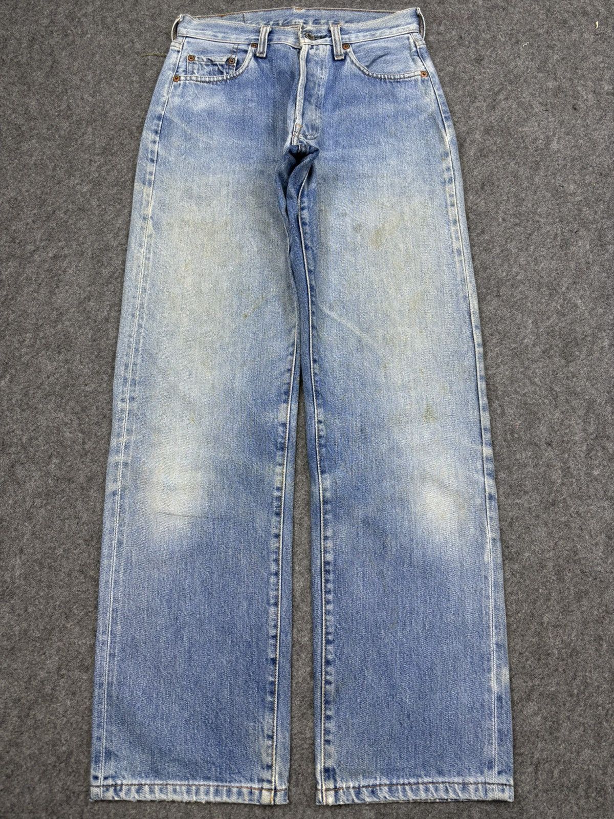 Levi's Vintage Clothing Vintage 90s LEVIS 501 Capital E Denim F802 Size US 27 - 15 Thumbnail