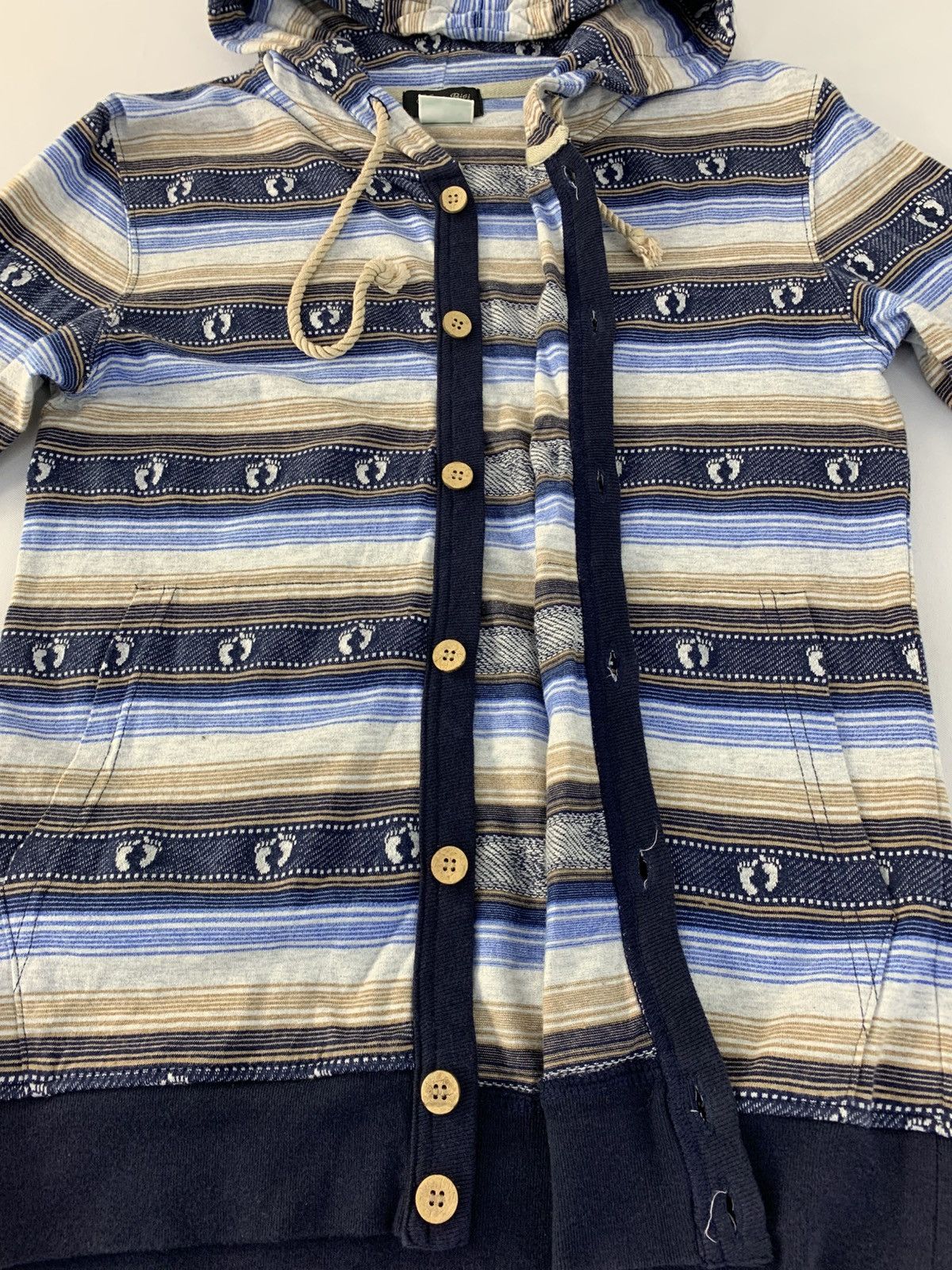 BIGI Hang Ten x Men’s Bigi Japan Hooded Embroidery Striped Size M / US 6-8 / IT 42-44 - 3 Thumbnail
