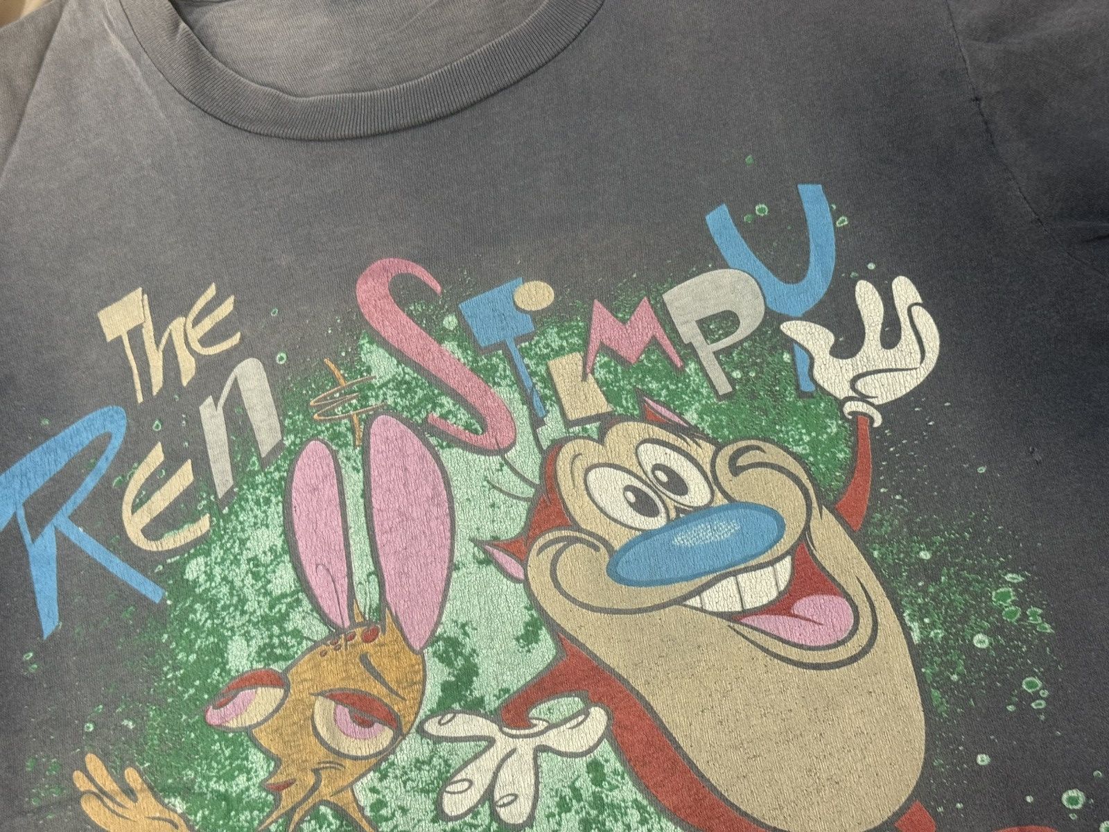 Vintage Immaculate Fade Vintage 90s Ren&Stimpy T Shirt Size US L / EU 52-54 / 3 - 7 Thumbnail