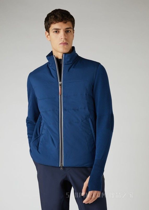 Loro Piana o1loc1c0125 Bomber Jacket in Blue Size US XS / EU 42 / 0 - 5 Thumbnail