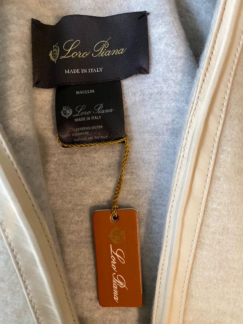 Loro Piana LORO PIANA Shawl cloak, can be used as a coat, oatmeal whi Size M / US 6-8 / IT 42-44 - 2 Thumbnail