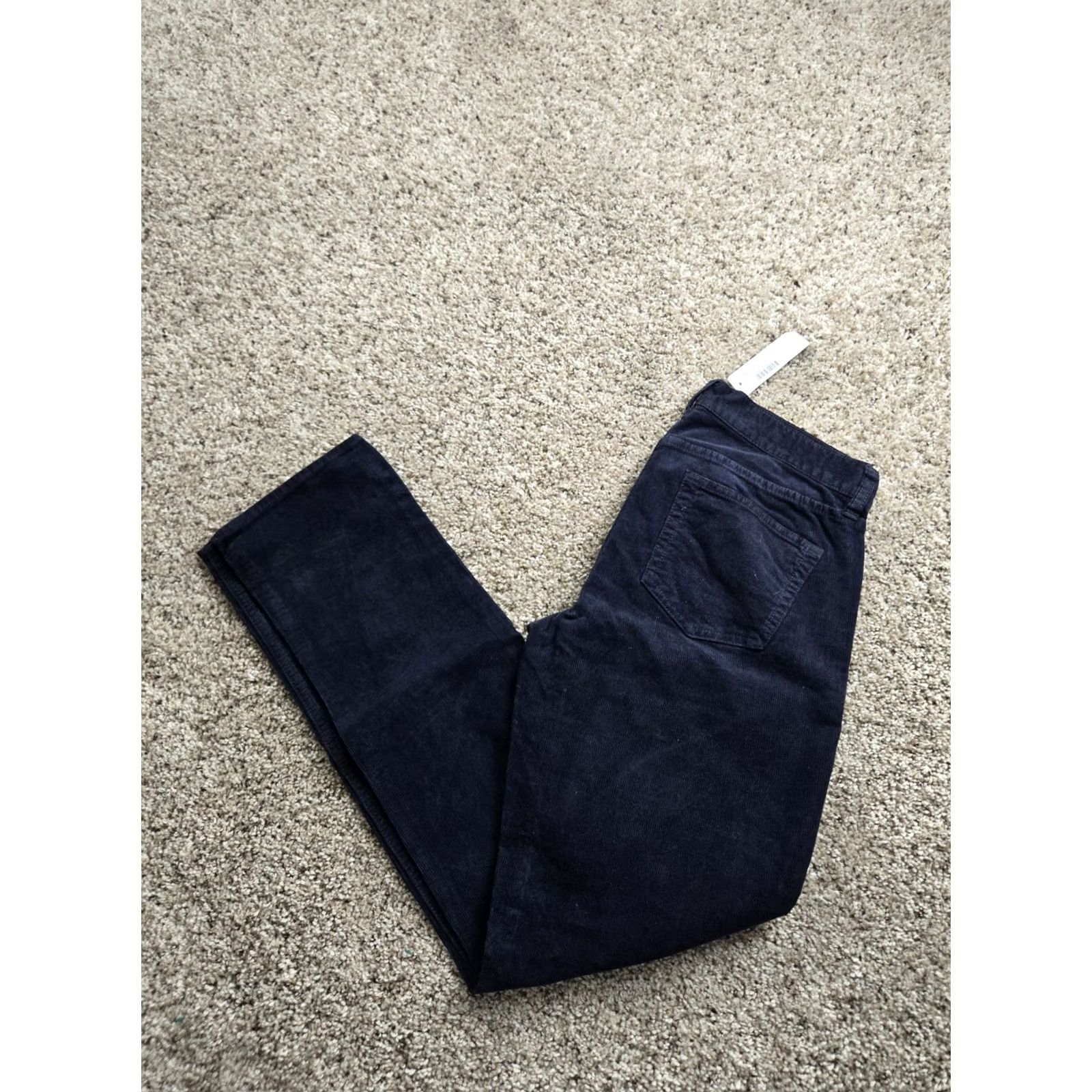 J.Crew J.Crew City Fit Chino Pants Womens 26S Blue Corduroy Stretch Straight Leg NWT Size 26" / US 2 / IT 38 - 2 Thumbnail