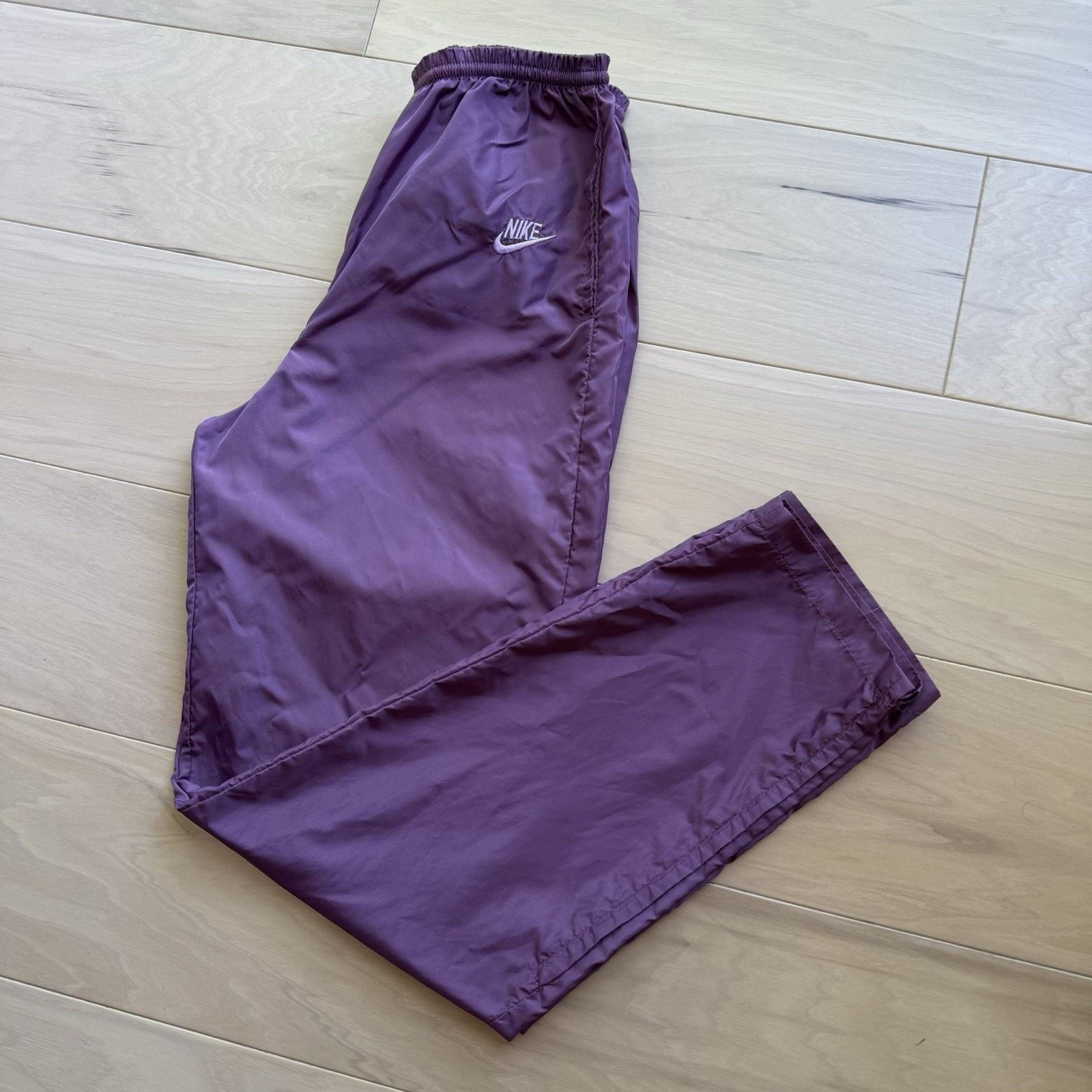 Nike Vintage Nike Sweatpants Women's Medium Purple 80s Blue Size 23" - 9 Thumbnail