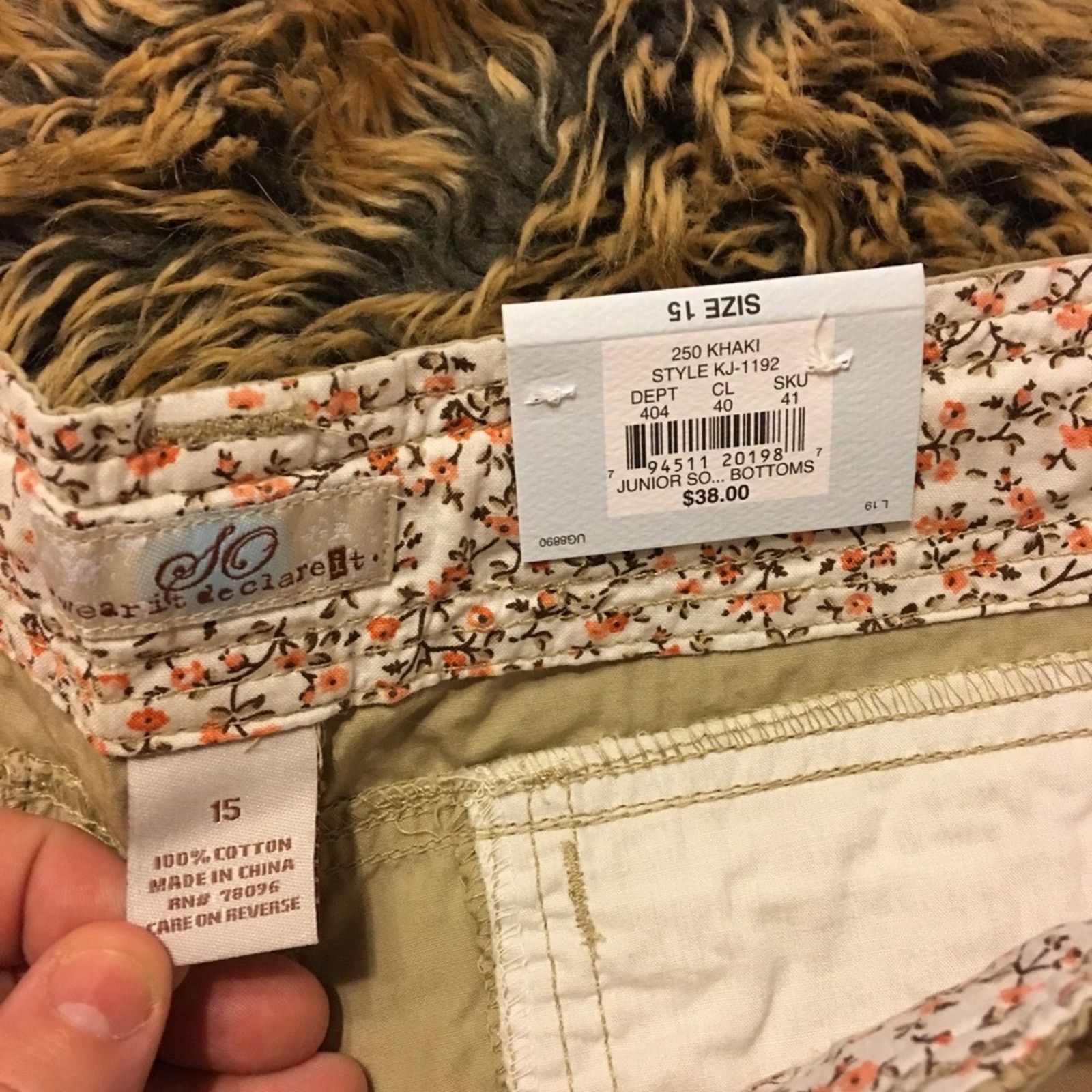 Other SO brand khakis lightweight drawstring NWT 15 Size 36" / US 14 / IT 50 - 5 Thumbnail