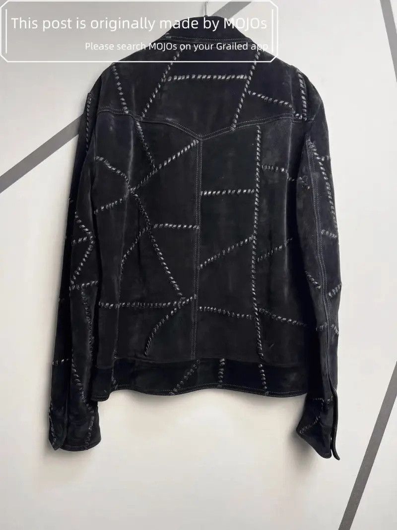 Saint Laurent Paris Sz 50 Saint Laurent Paris Leather Woven Suede Jacket Size US M / EU 48-50 / 2 - 2 Thumbnail