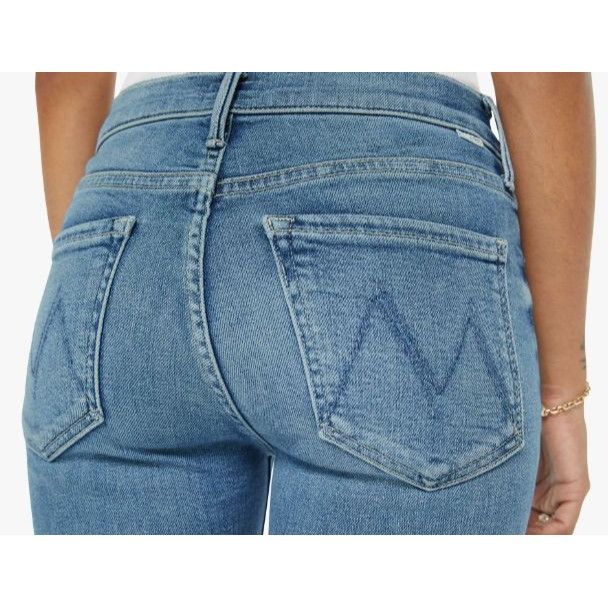 MOTHER Mother Women Mid-Rise Dazzler Ankle Fray Jeans 26 Quiet Luxu Size 26" / US 2 / IT 38 - 2 Thumbnail