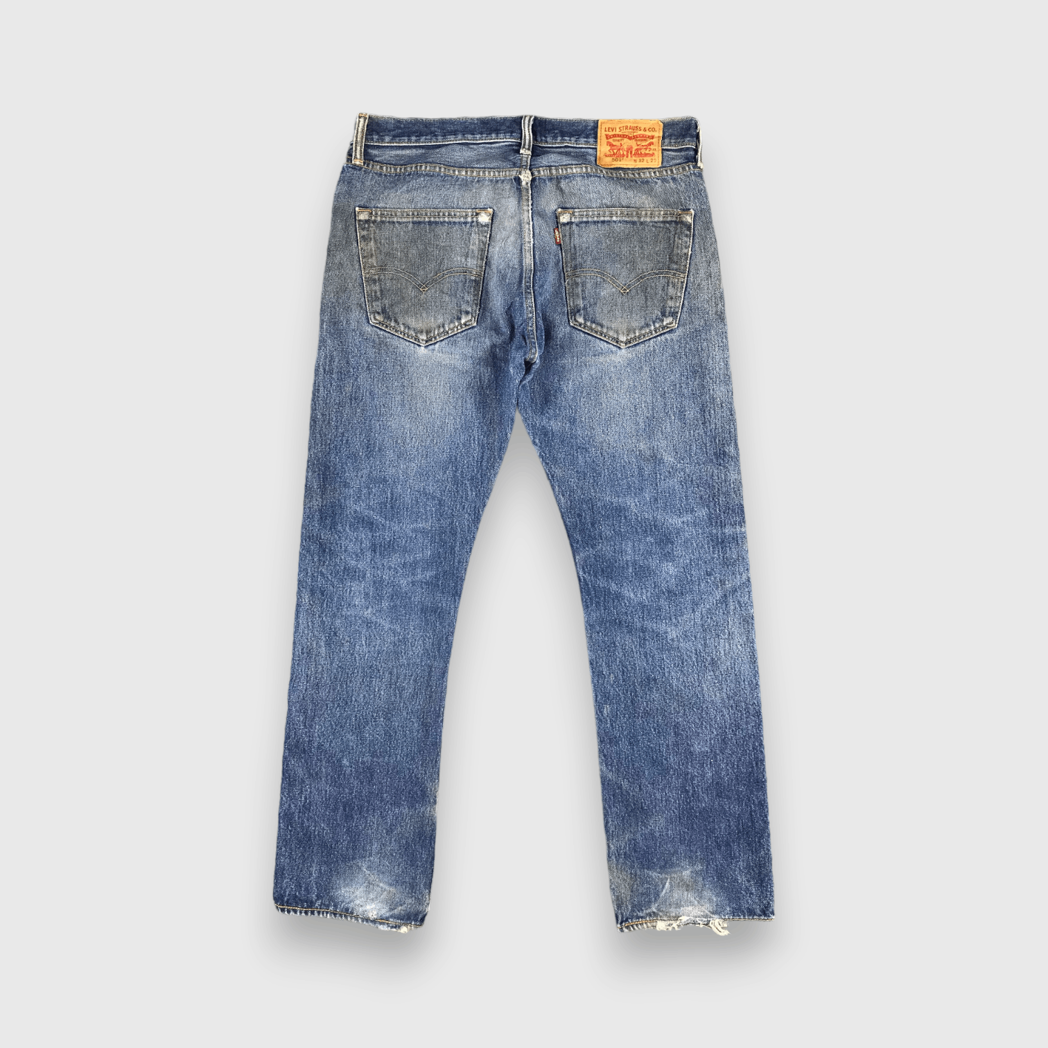 Levi's Vintage Blue Wash Levis 501 Jeans-J2225 Size US 34 / EU 50 - 2 Thumbnail