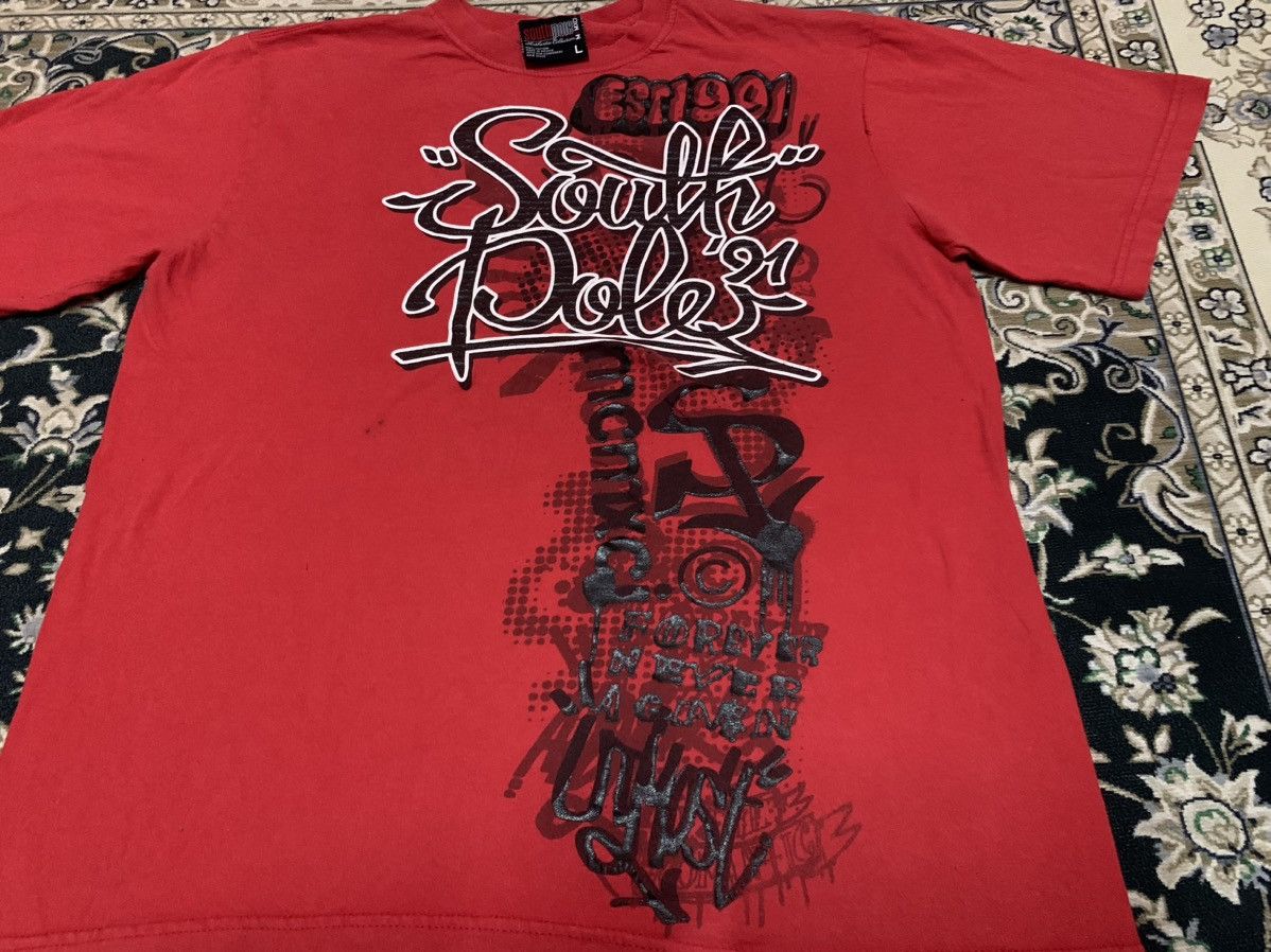 Southpole Y2K SOUTH POLE TSHIRT SPELL OUT HIPHOP STYLE Size US L / EU 52-54 / 3 - 5 Thumbnail