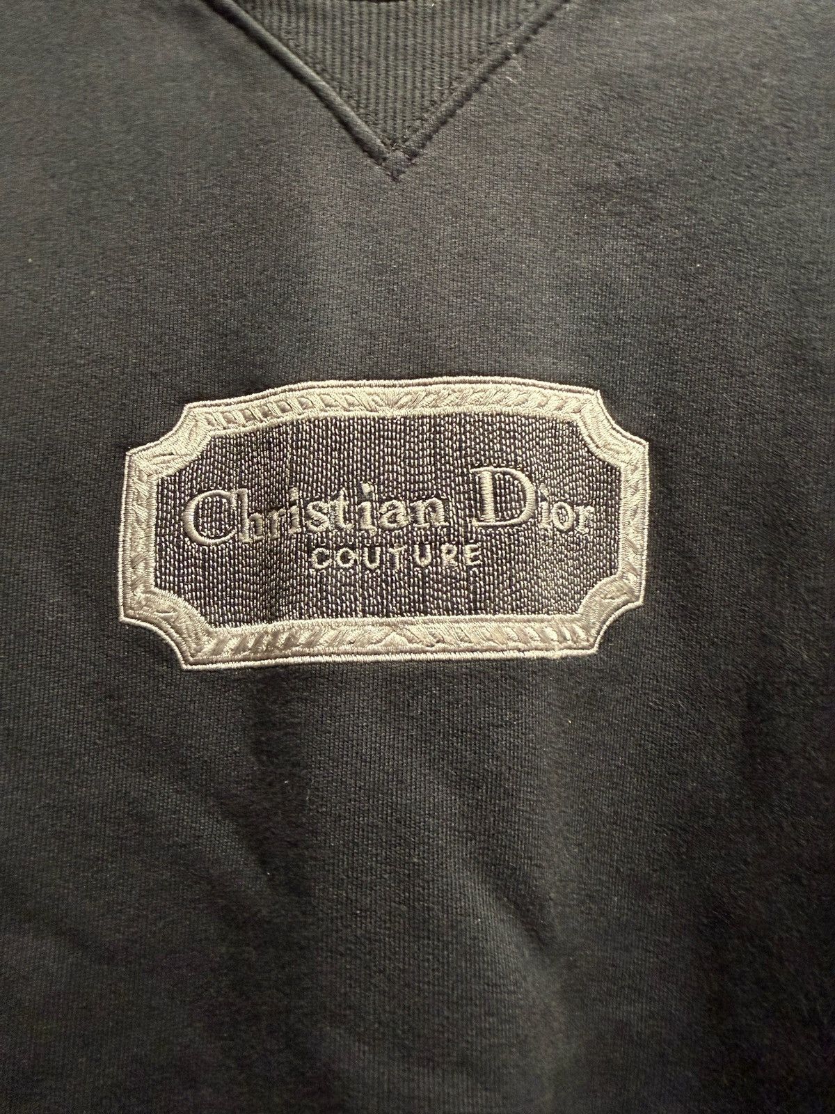 Dior Dior Navy Couture Logo Sweatshirt Size US S / EU 44-46 / 1 - 2 Thumbnail
