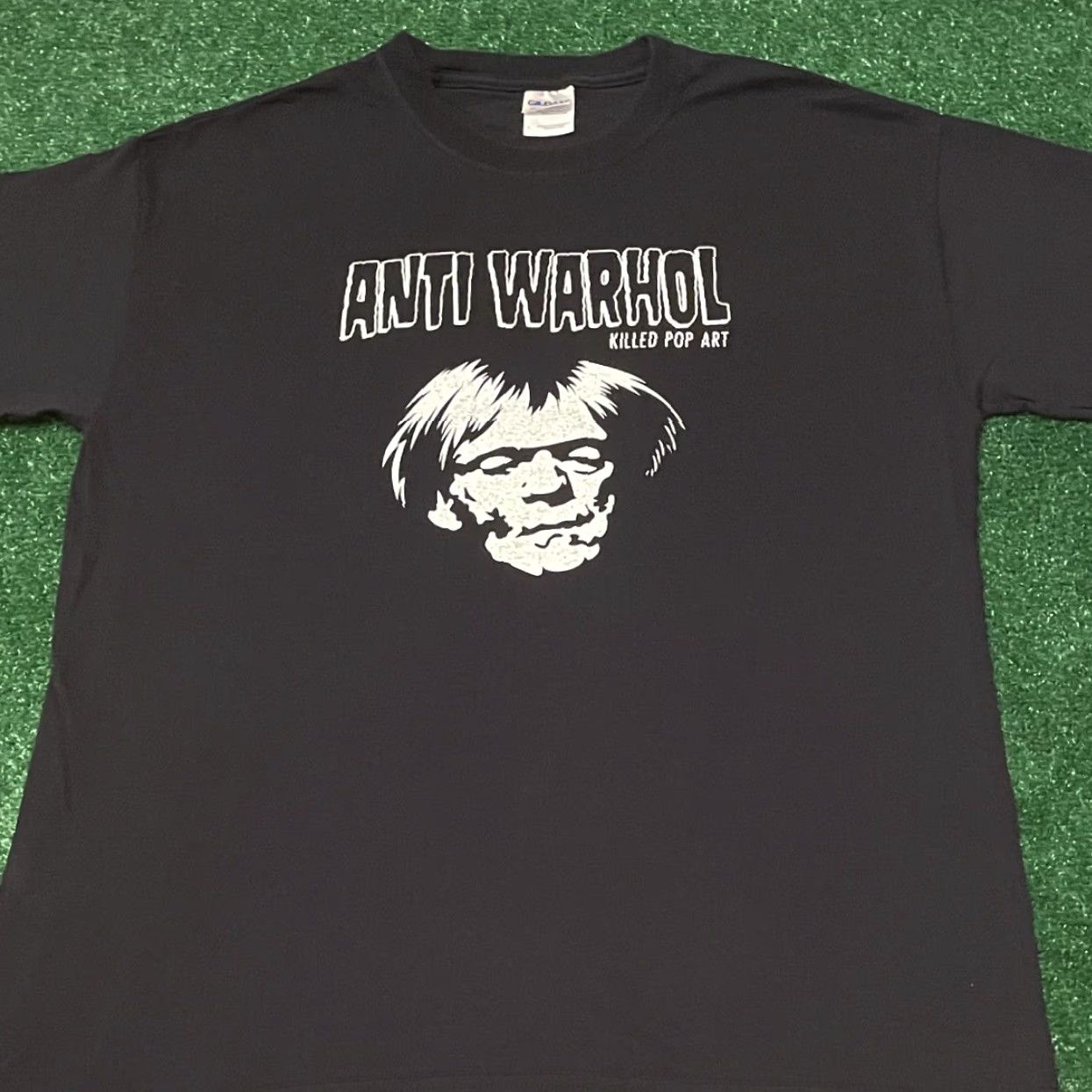 Vintage VINTAGE Anti Warhol Killed Pop Art 90s 2000s Horror Punk VTG Shirt Mens L Black Size US L / EU 52-54 / 3 - 3 Thumbnail