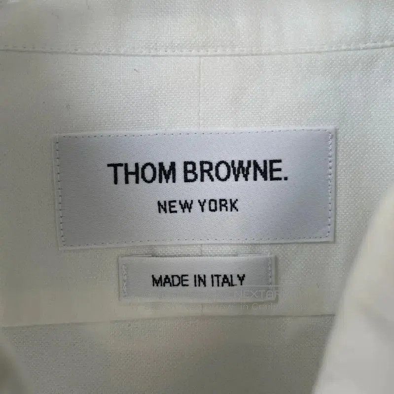 Thom Browne Thom Browne White Long Sleeve Shirt for Men . Size US M / EU 48-50 / 2 - 3 Thumbnail